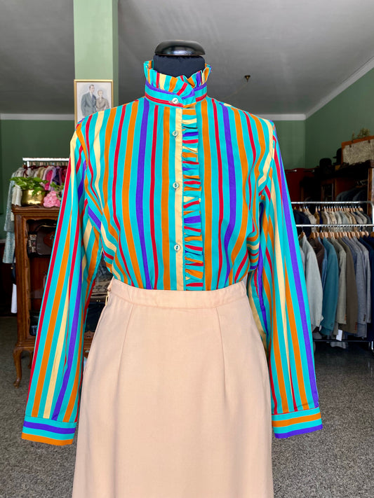 Camicia a righe colorate - TG. 40