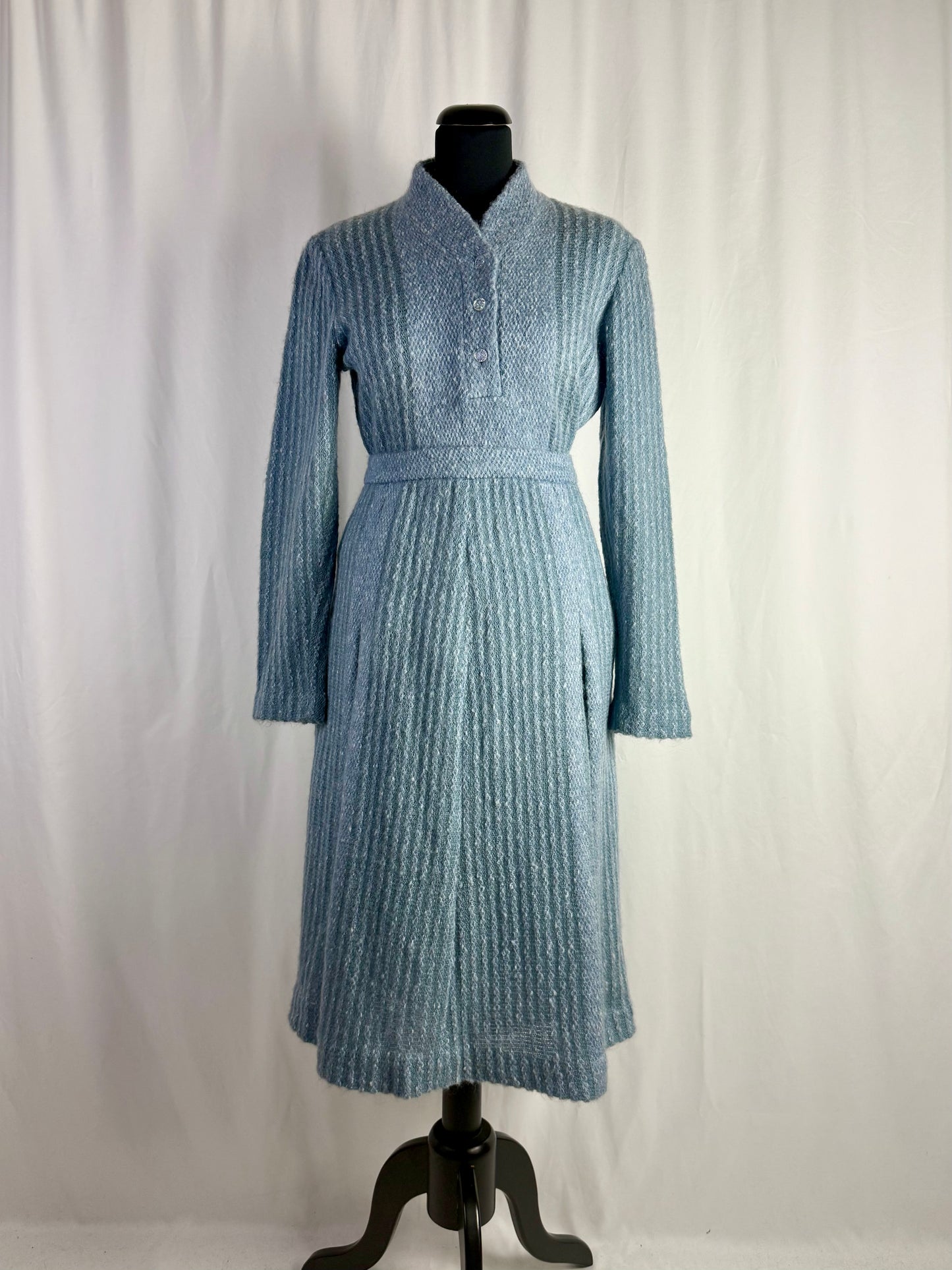 Completo in lana mohair azzurro - TG. 40