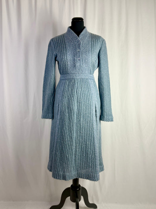 Completo in lana mohair azzurro - TG. 40