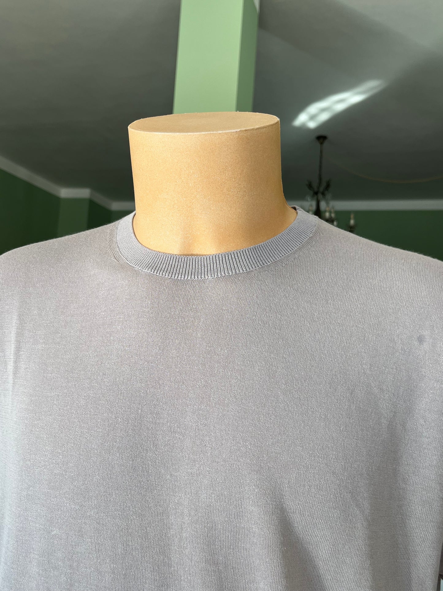 T-shirt a maniche corte cotone/lino tg. 54