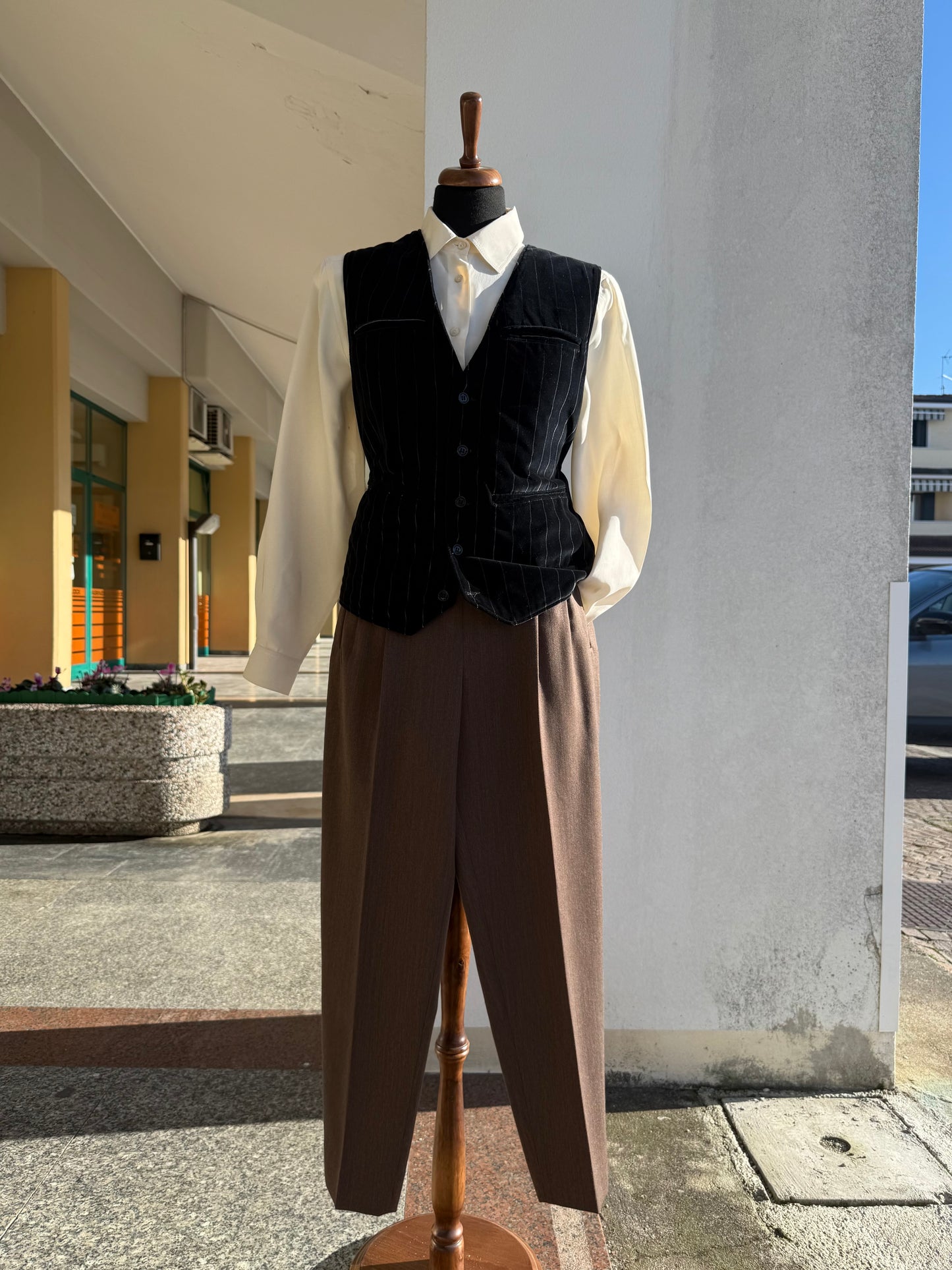 Gilet in velluto gessato - TG. 44/46