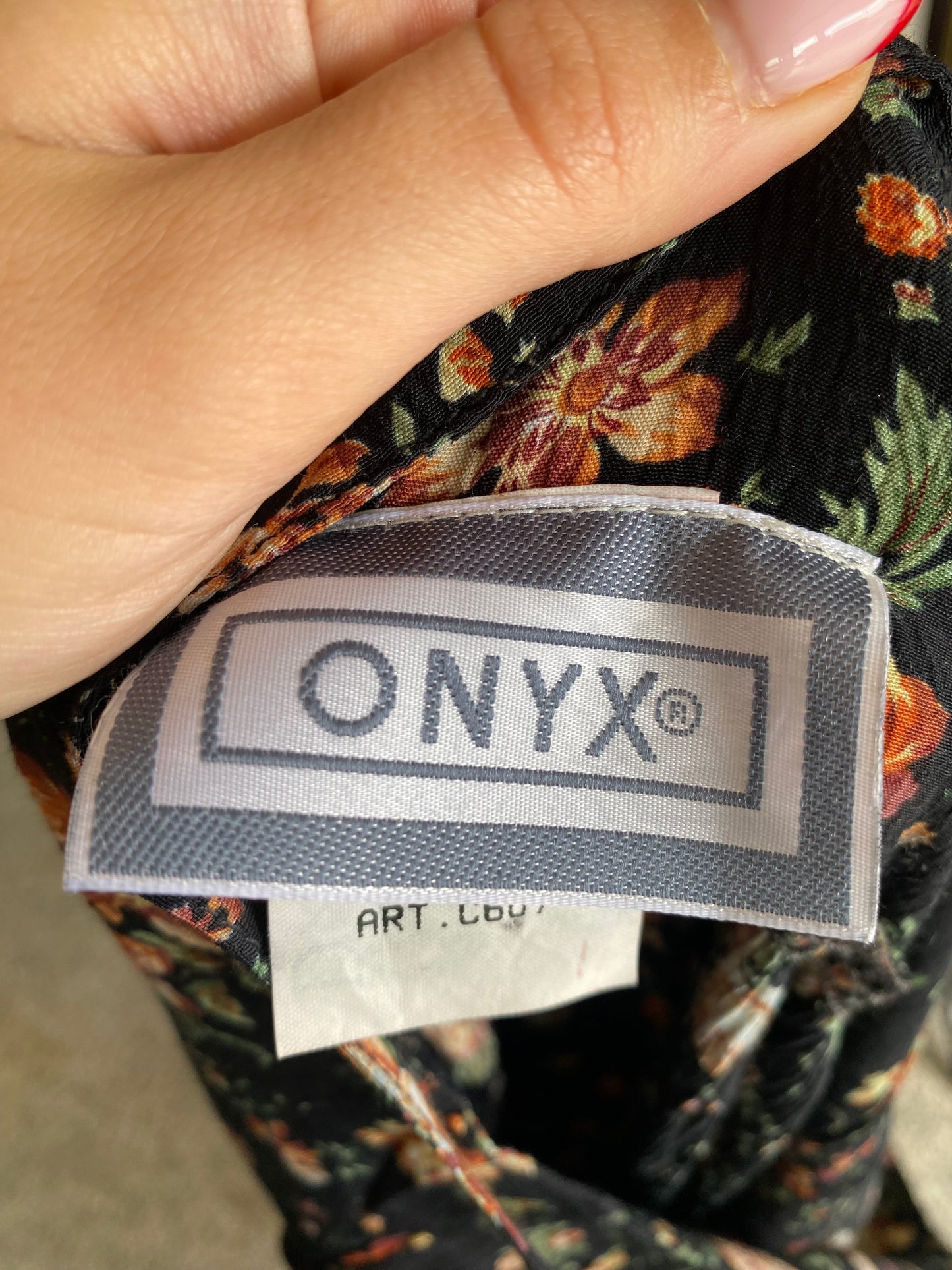 Abito estivo anni ’90 in viscosa – Spalline sottili e fantasia floreale vintage - TG. 38/40/42