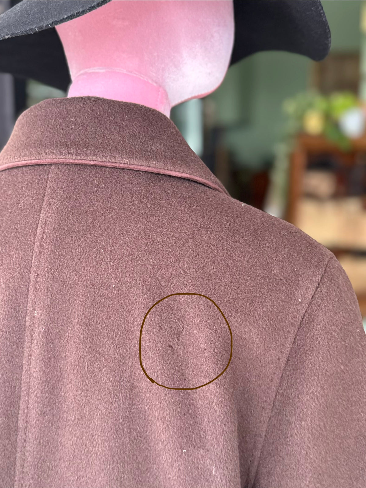 Cappotto cioccolato in pura lana merino - TG. 54/56