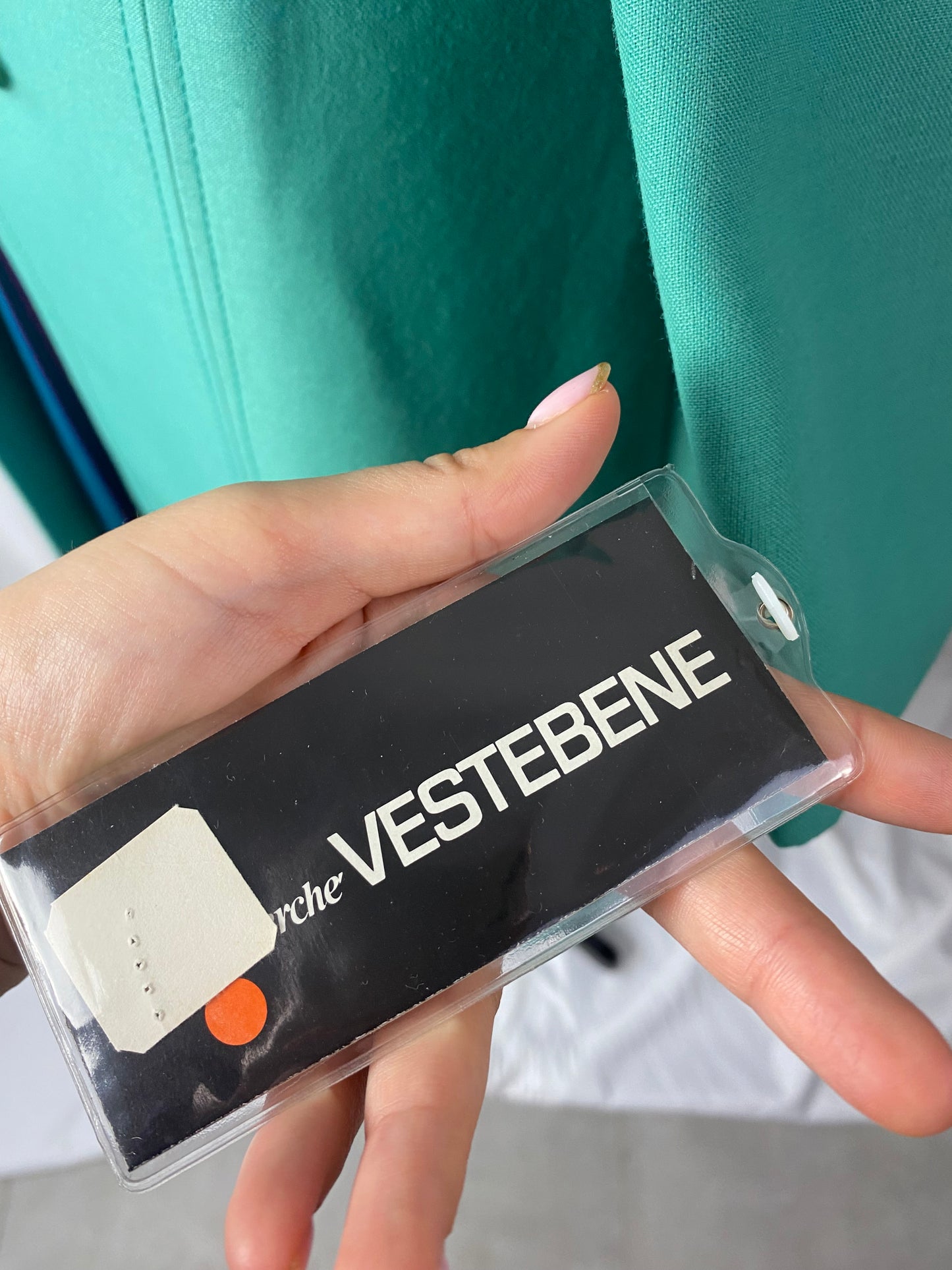 Cappotto anni ‘70 acquamarina - TG. 40