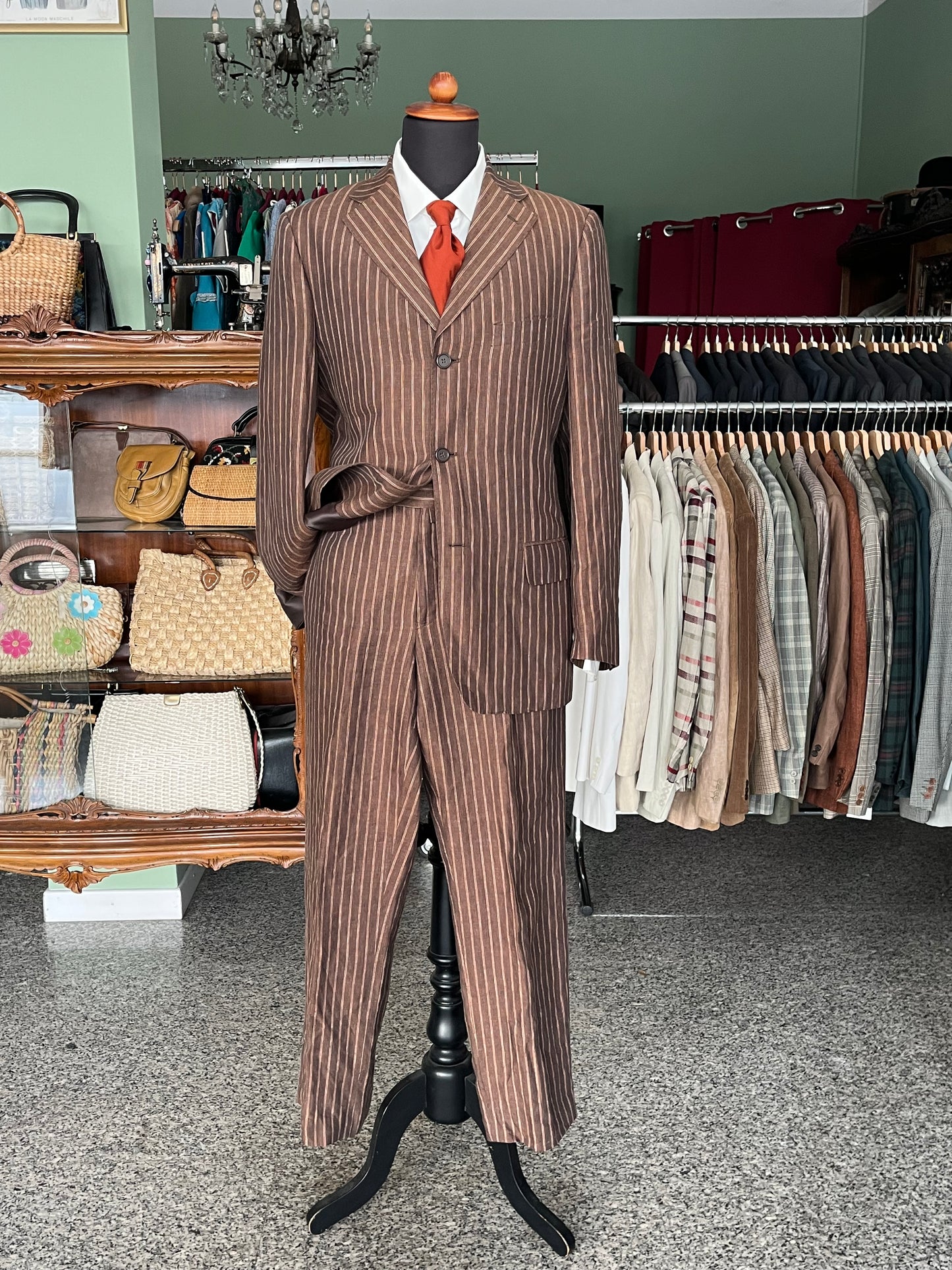 Completo in lino anni '90 tg. 46-48