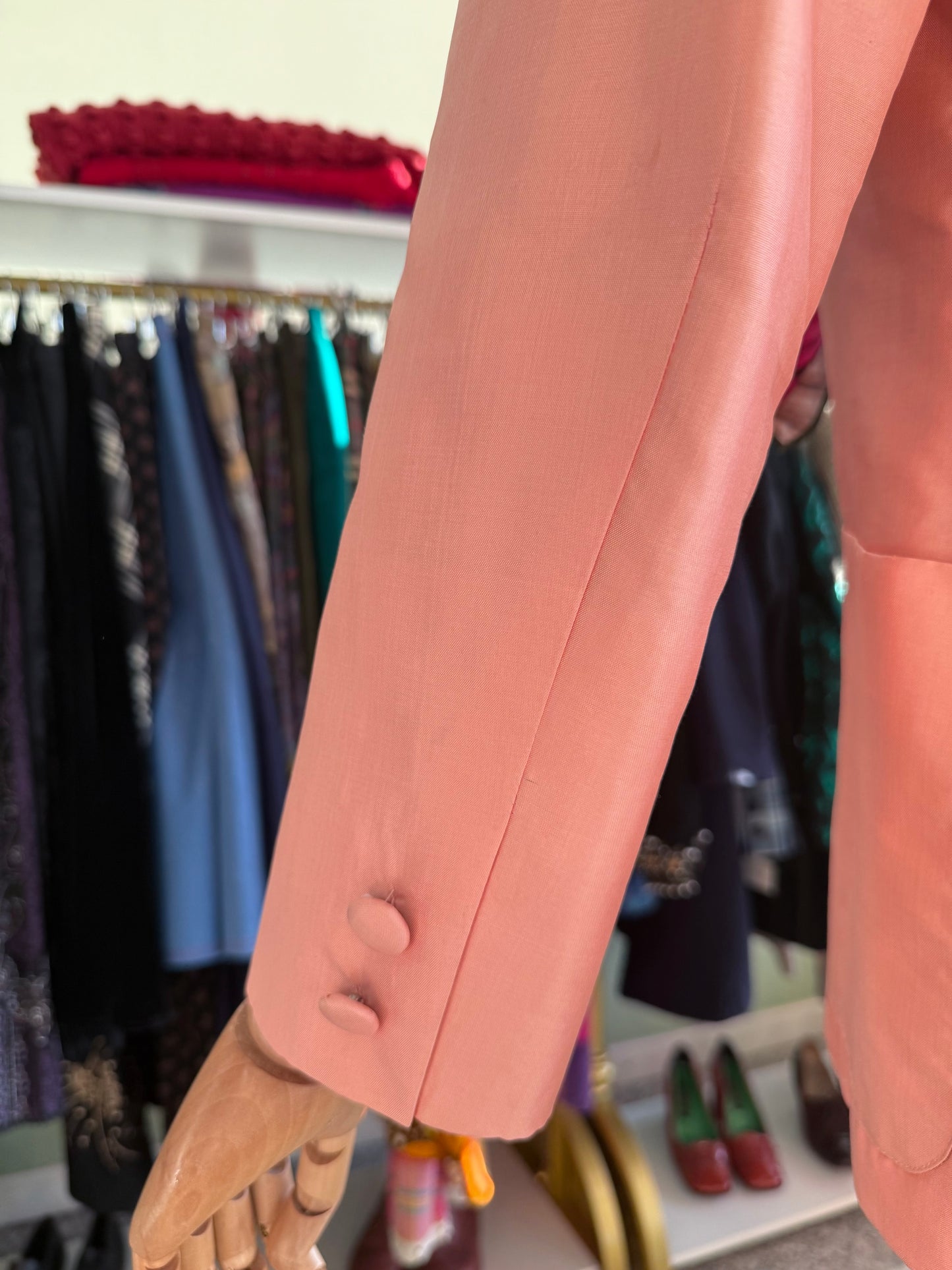 Giacca in seta rosa salmone - TG. 40