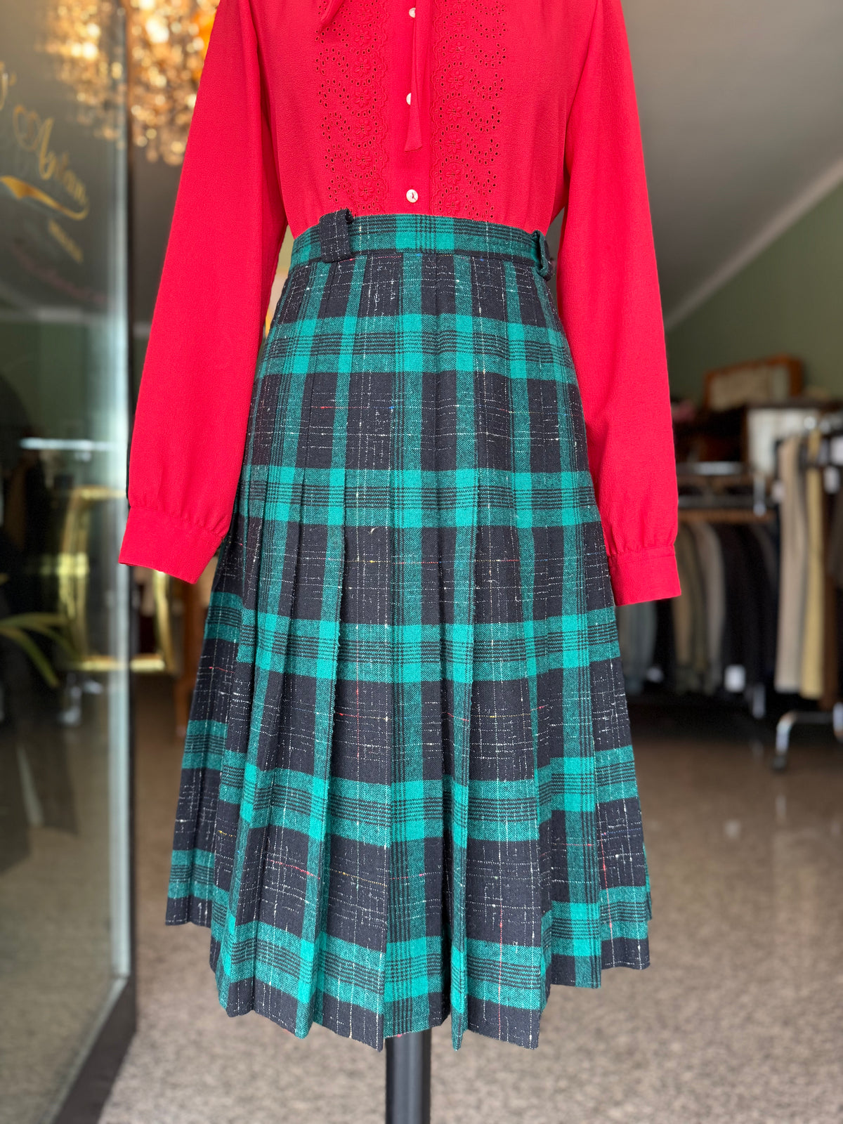 Gonna verde tartan - TG. 44/46