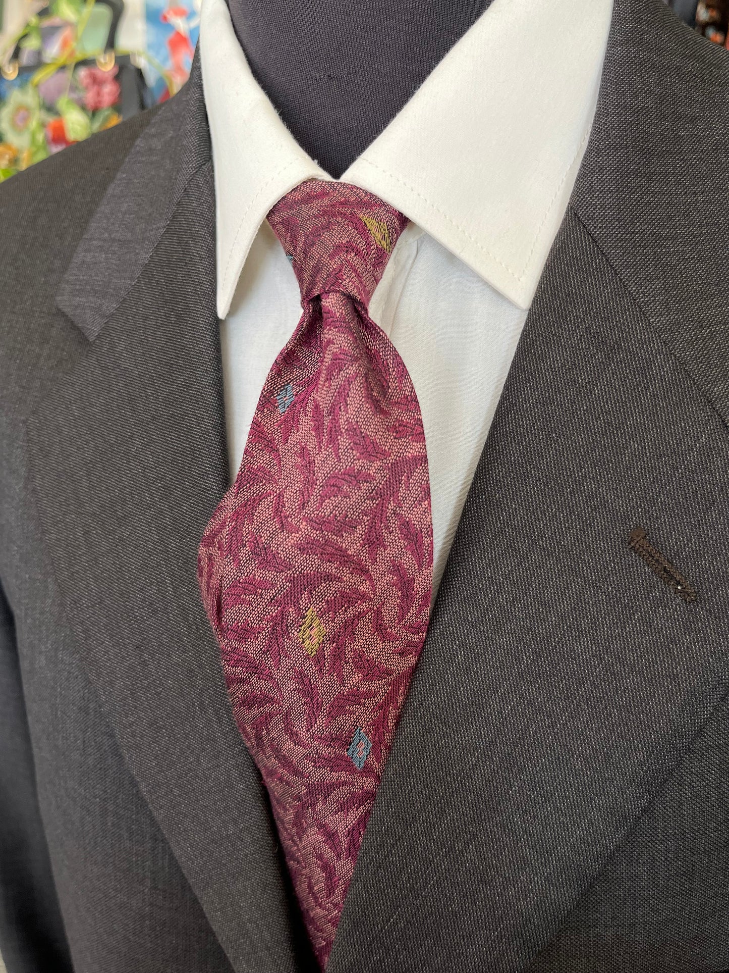 Cravatta anni ‘60 floreale