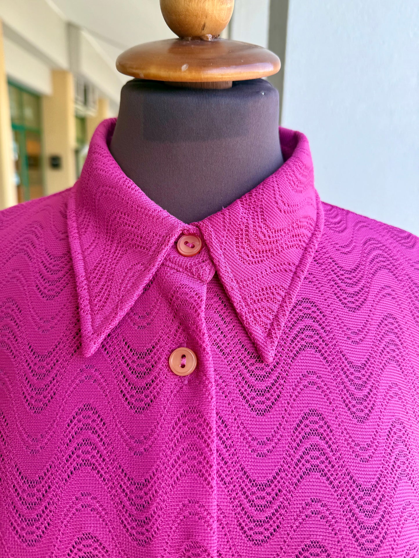 Camicia anni ‘70 fucsia - TG. 46