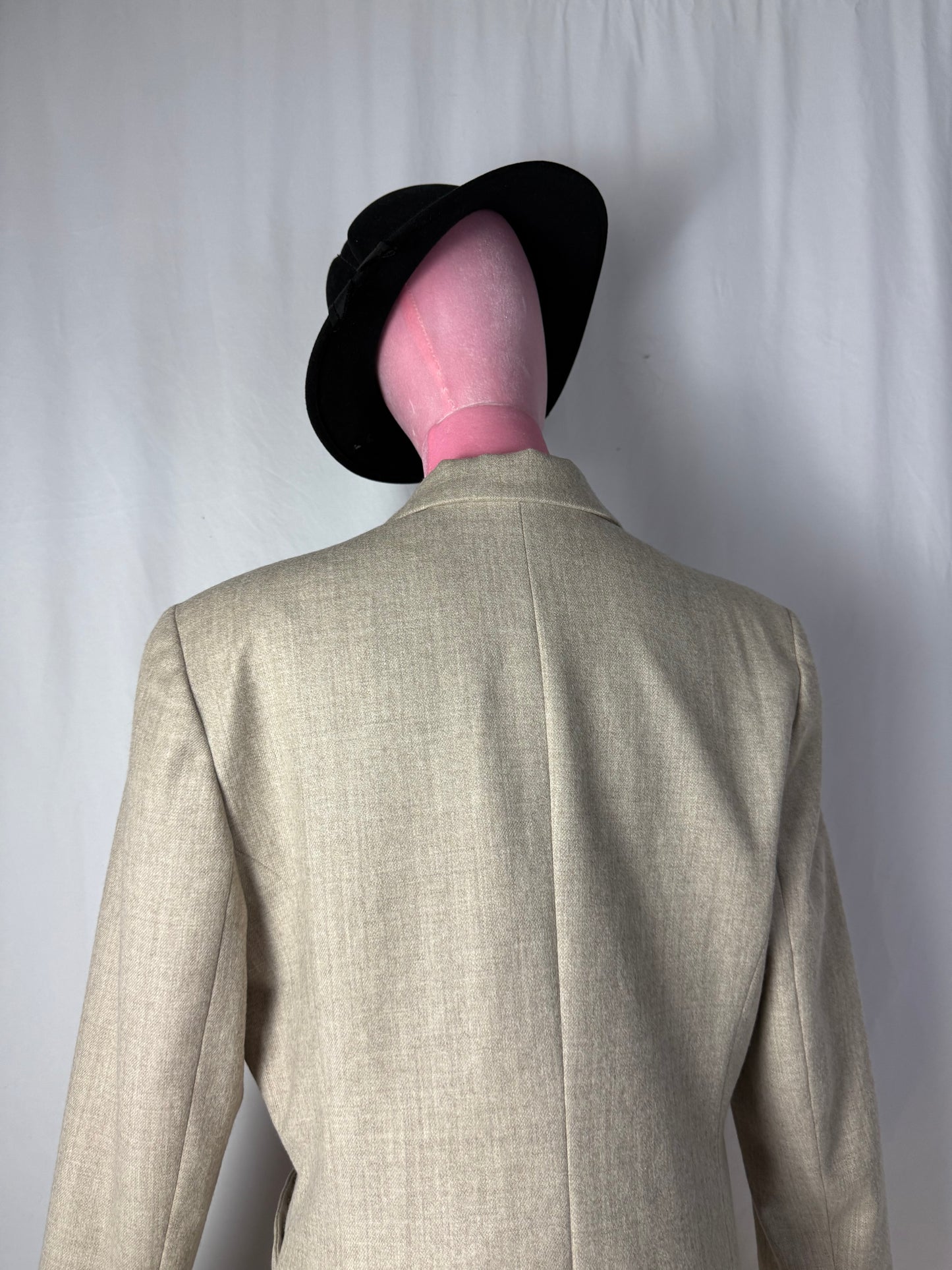 Giacca in pura lana color sabbia - TG. 46