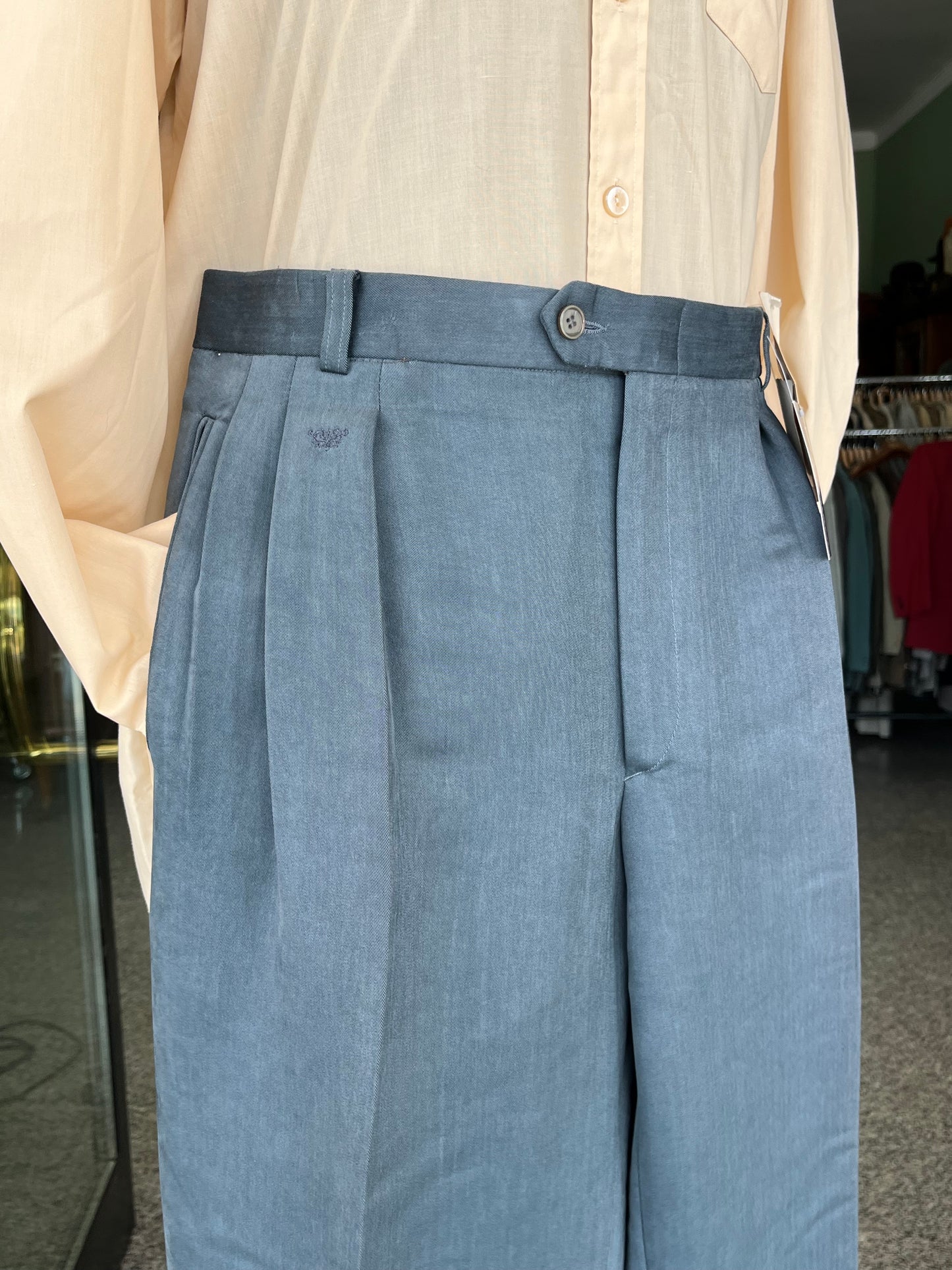 Calzoni anni ‘80 in velluto NOS tg. 54