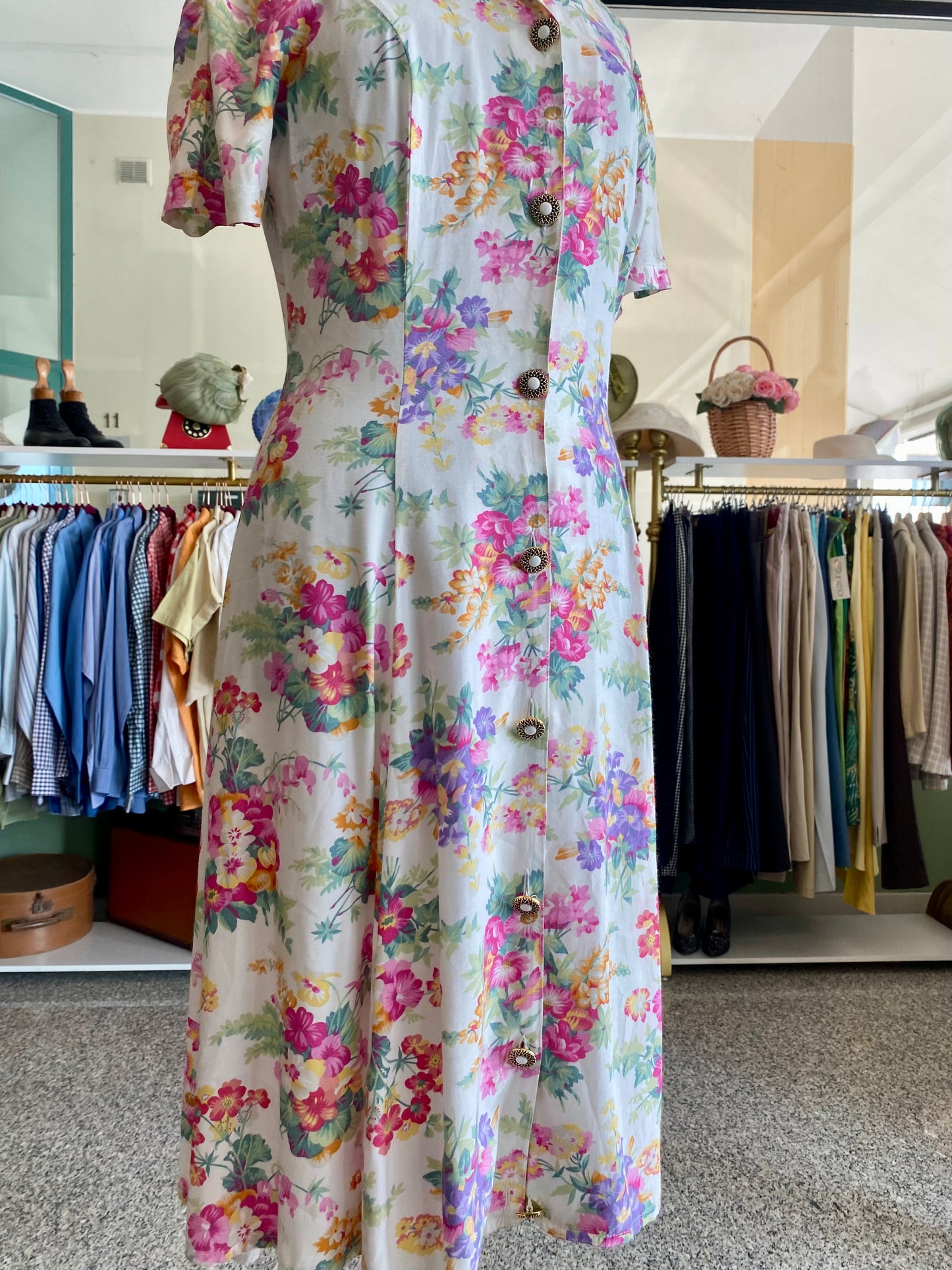 Abito con stampa floreale - TG. 40/42