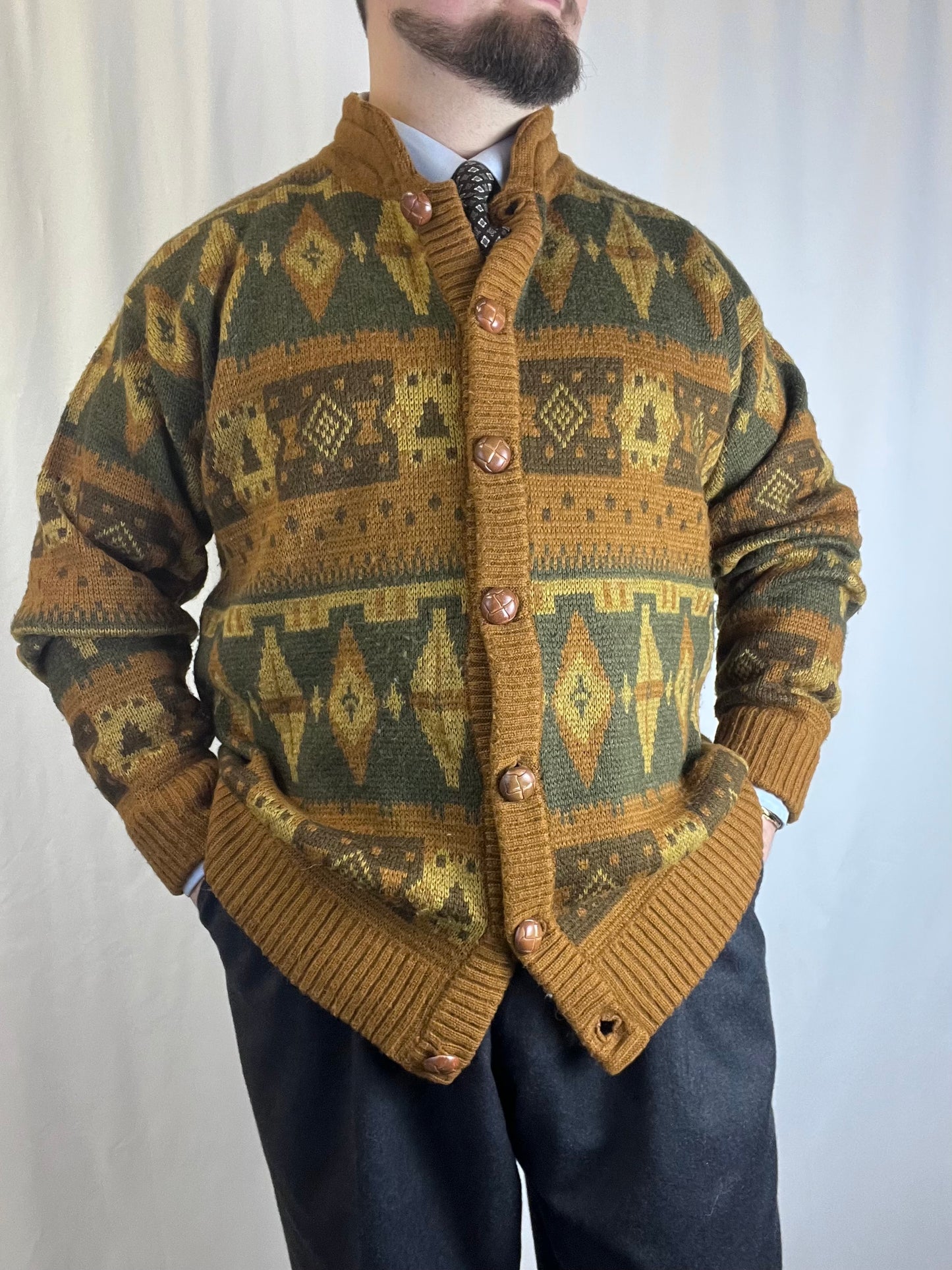 Cardigan anni '80 tg. XL-XXL