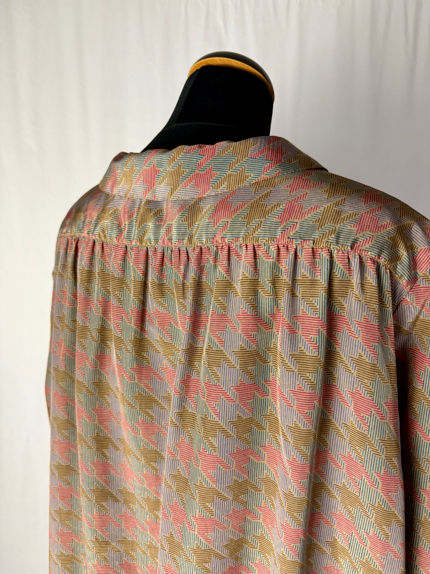 Camicia sartoriale con macro pied de poule - TG. 48/50