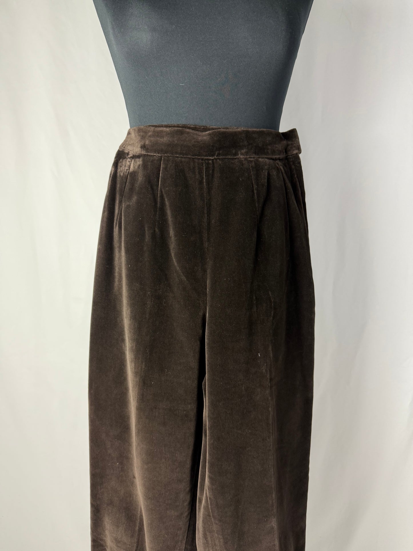 Completo in velluto di cotone marrone fondente - TG. 38