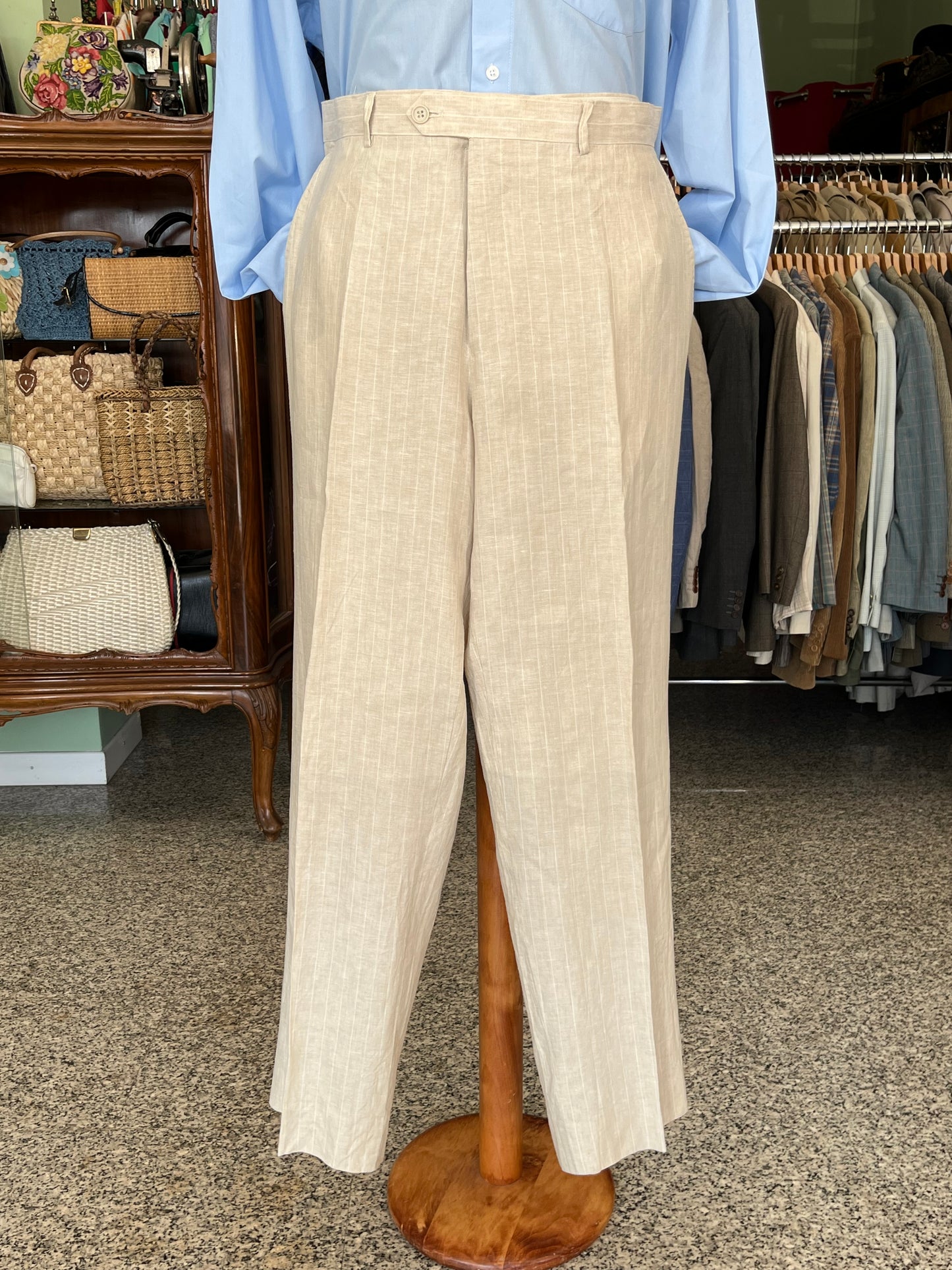 Completo in lino anni '90 tg. 58 extra lunga