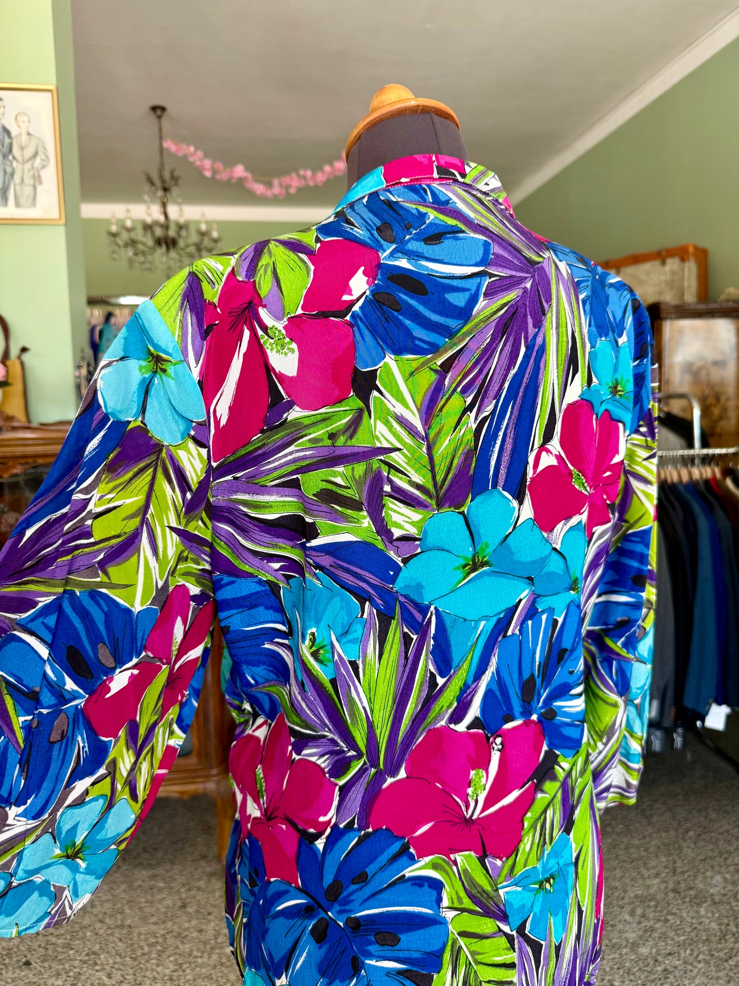 Camicia anni ‘80 tropicale - TG. 46/48