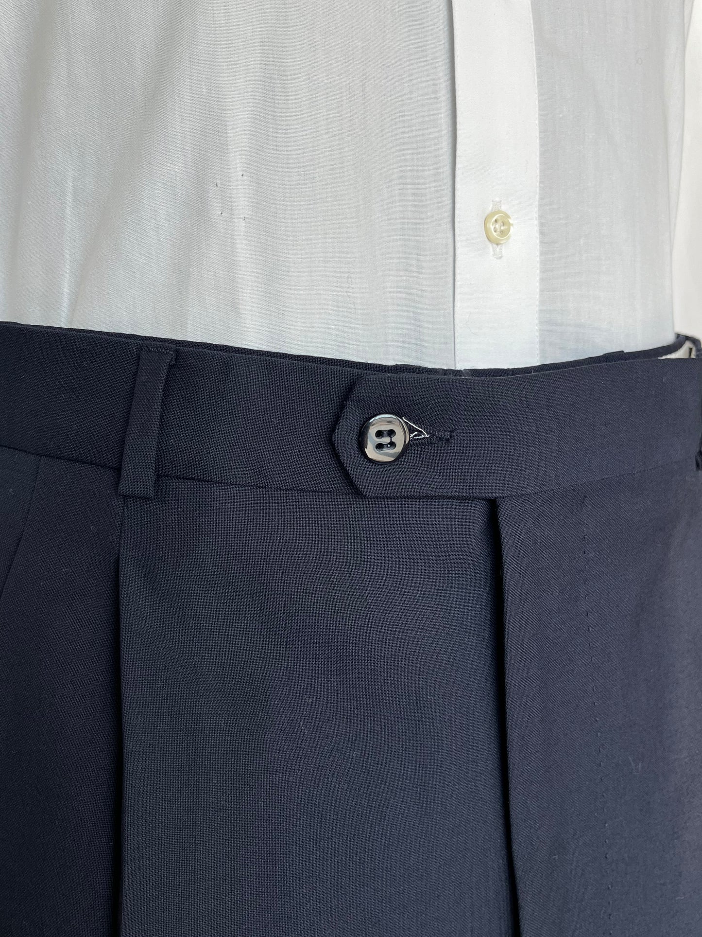 Calzoni anni ‘80 NOS blu navy