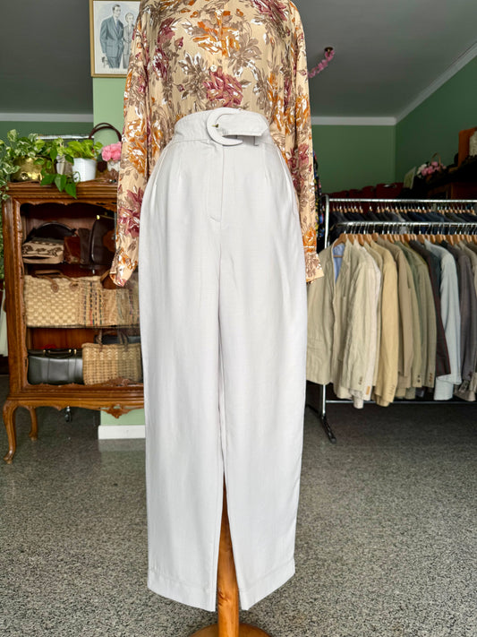 Pantaloni bianco perla - TG. 40
