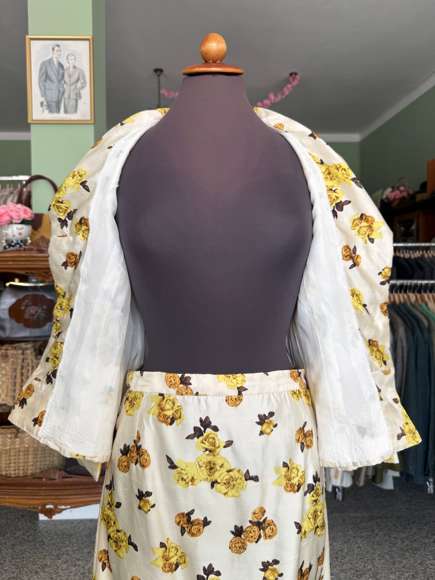 Tailleur anni ‘60 in shantung di seta - TG. 40