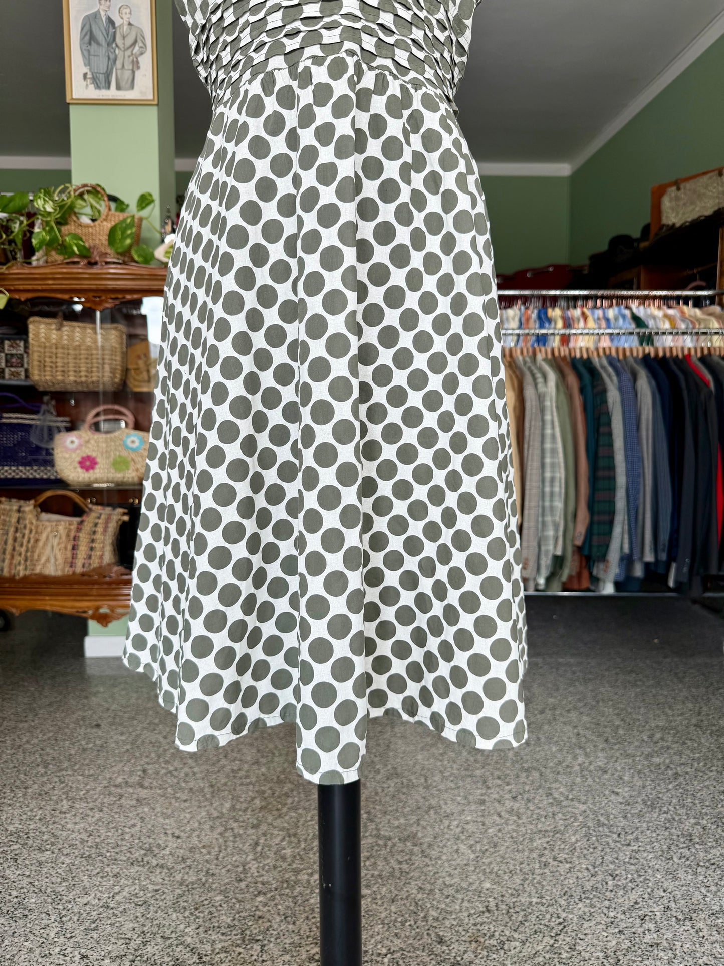Abito a pois in cotone - TG. 40/42