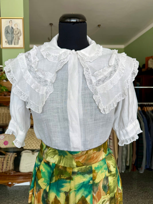 Camicia in garza di cotone anni ‘40 - TG. 38/40