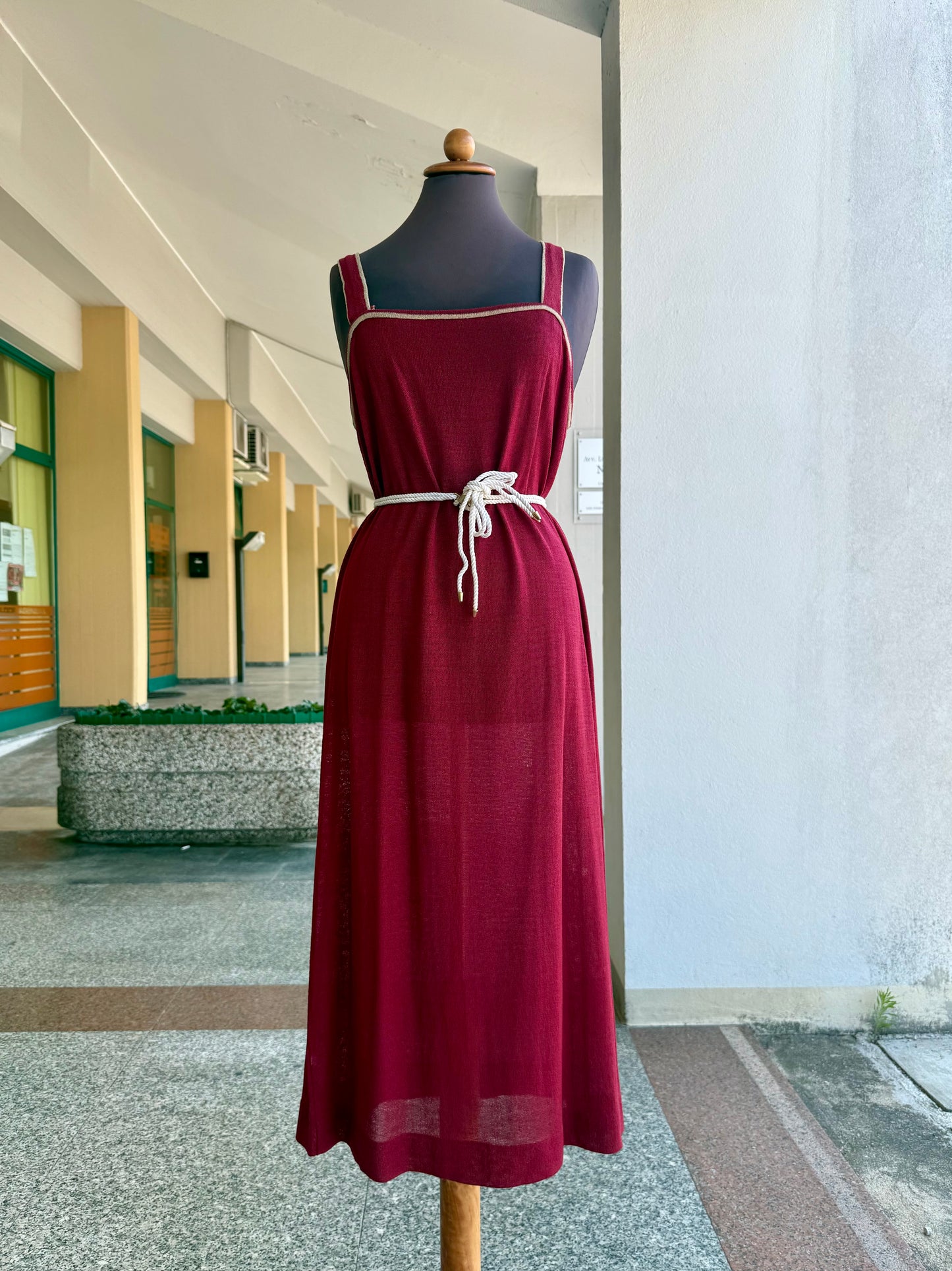 Completo in maglia borgogna - TG. 46/48