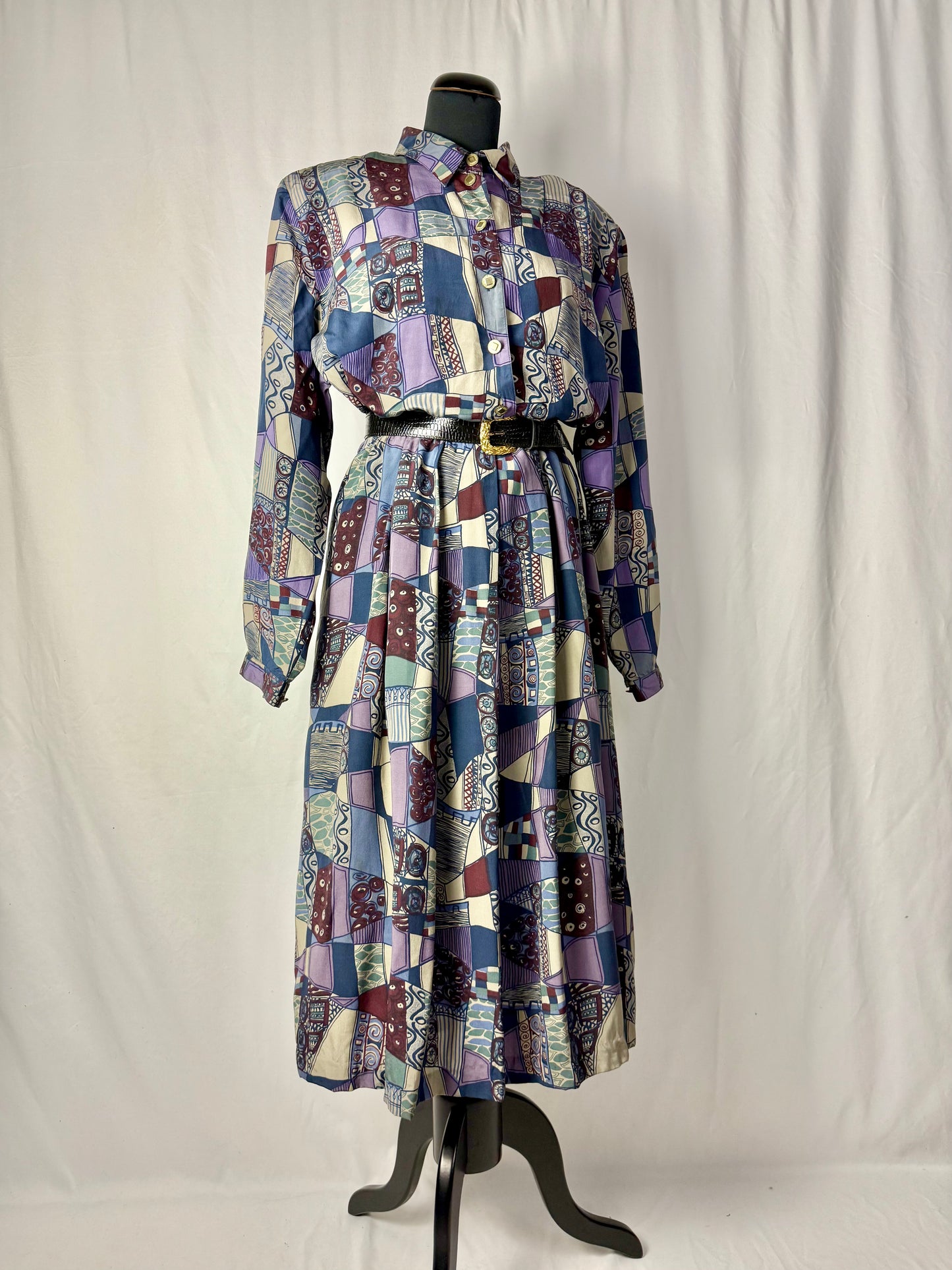 Abito anni ‘80 in pura seta - TG. 50