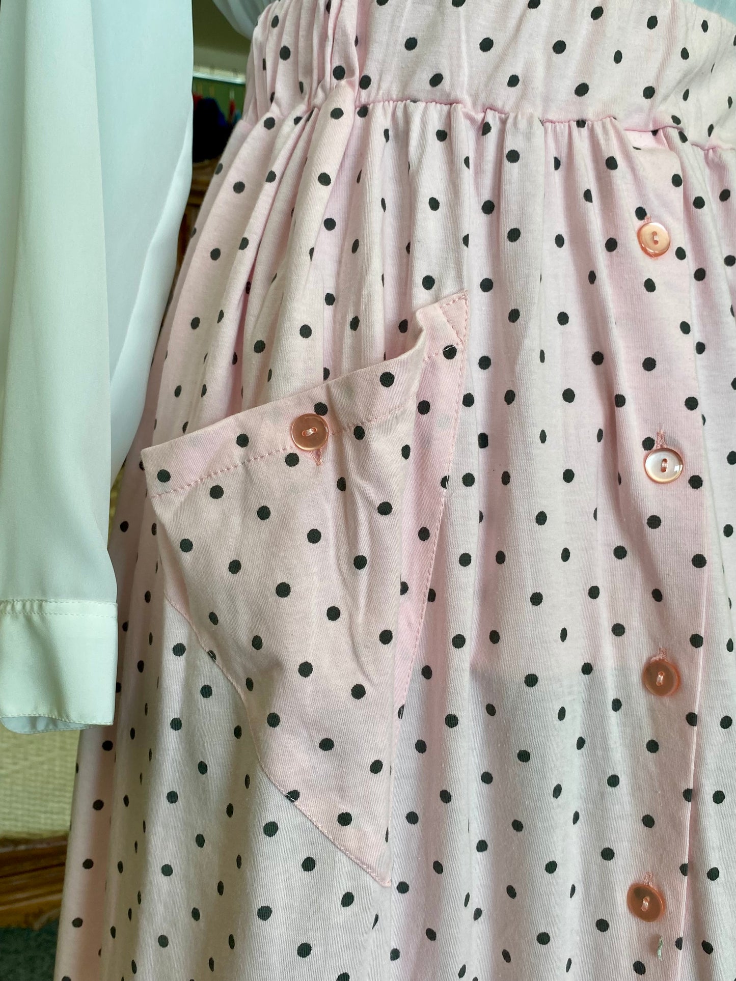 Gonna a pois nuova fondo di magazzino - TG. 38 - 40 vita elastica