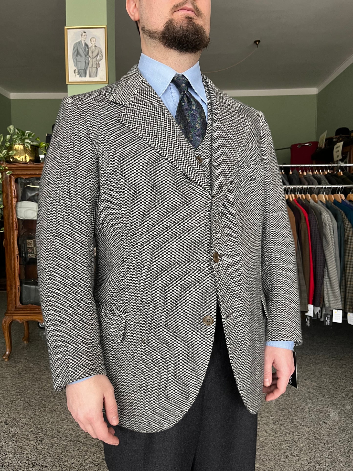 Giacca + panciotto Zegna anni ‘70 sartoriali tg. 52-54