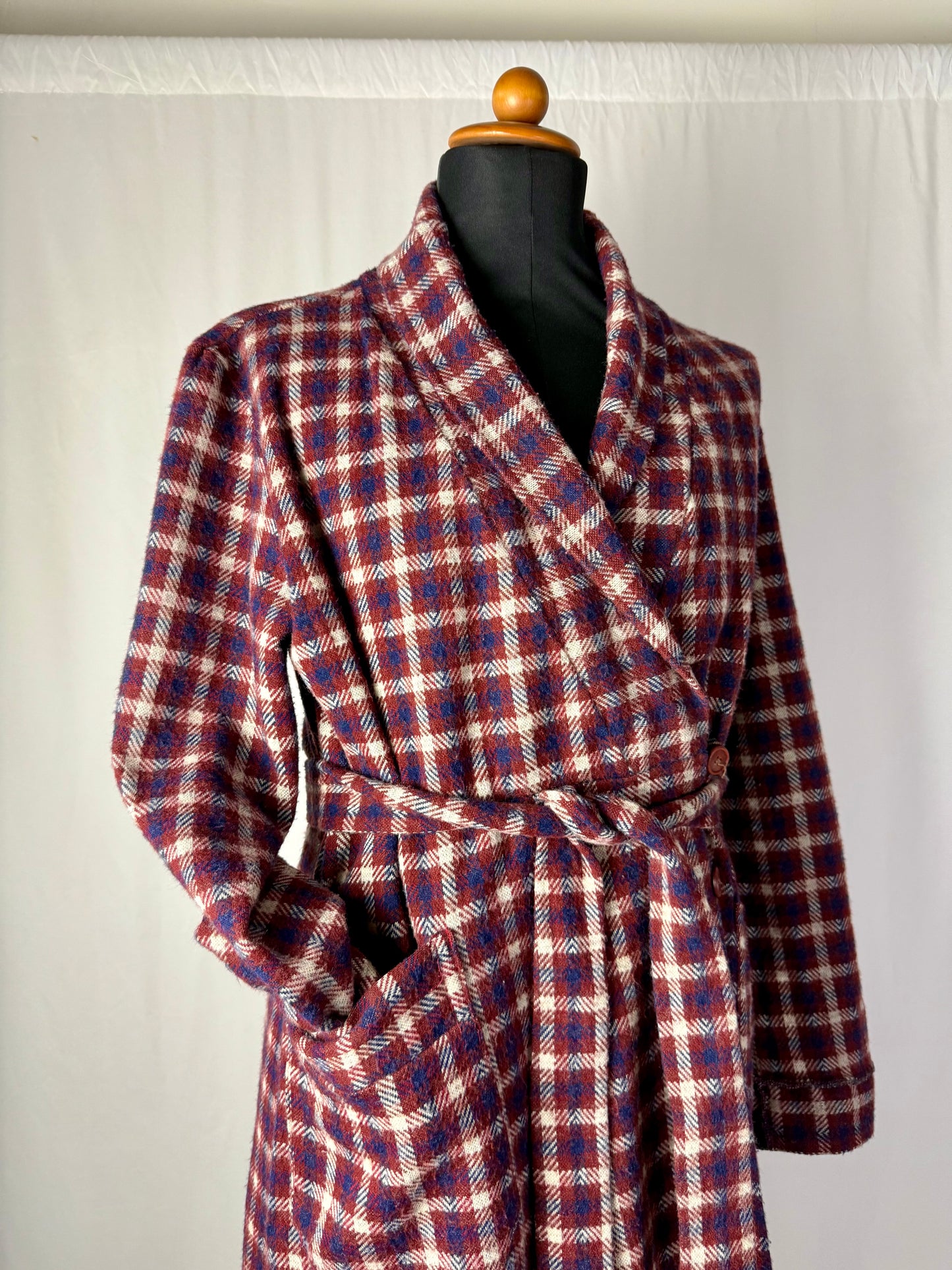 Vestaglia lunga tartan tg. L
