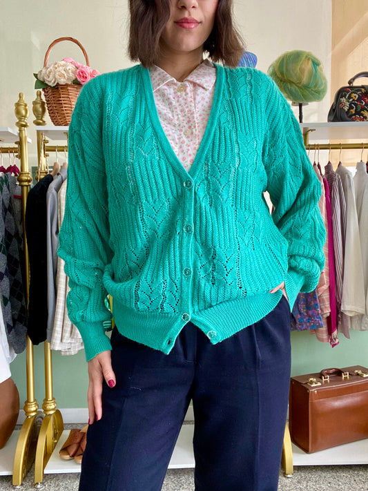 Cardigan verde acqua - TG. da 48 a 54