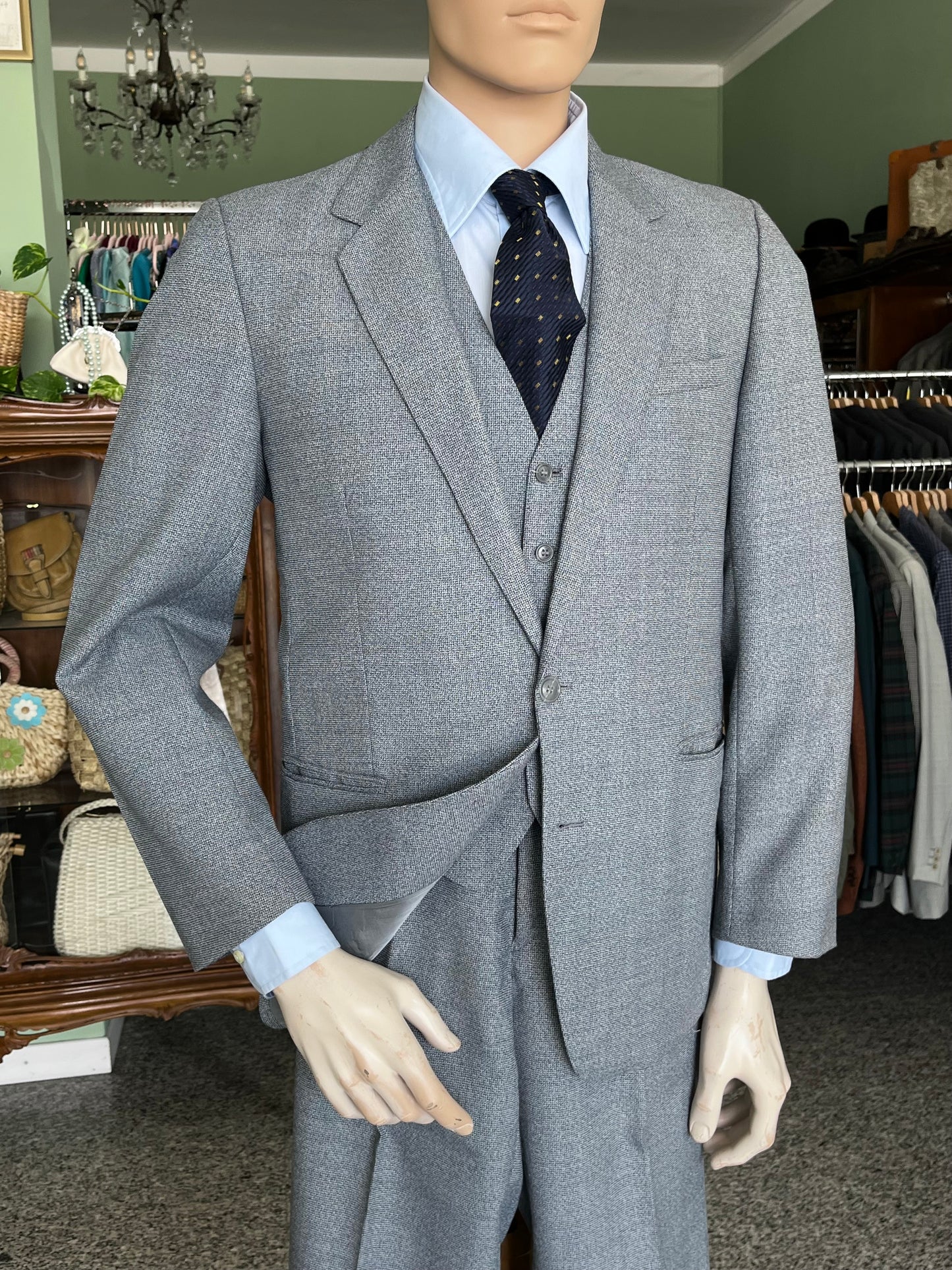 Completo tre pezzi anni '70 tg. 48