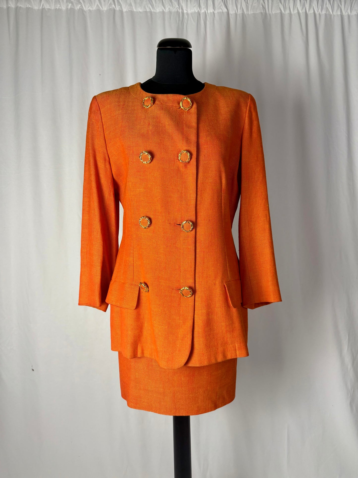 Tailleur arancione anni ‘80/‘90 - TG. 42/44