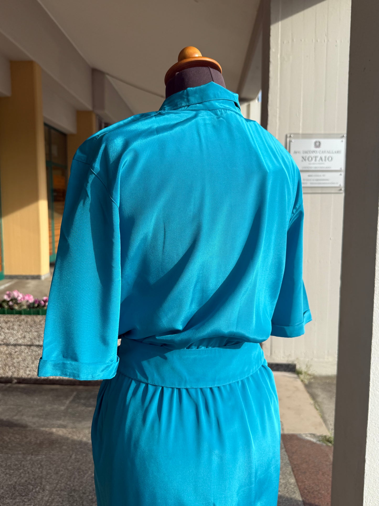 Abito anni ‘80 azzurro - TG. 42