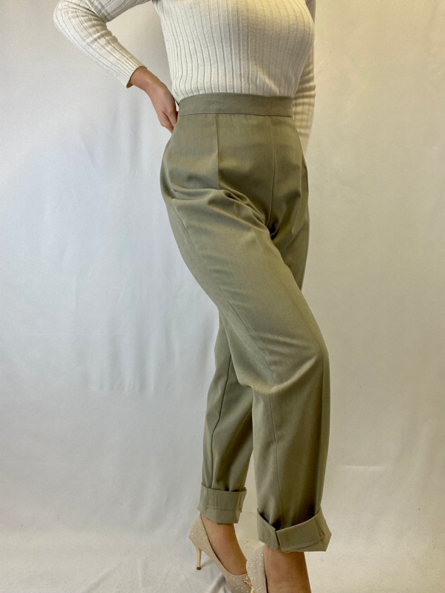 Pantaloni classici tortora- TG. 44/46