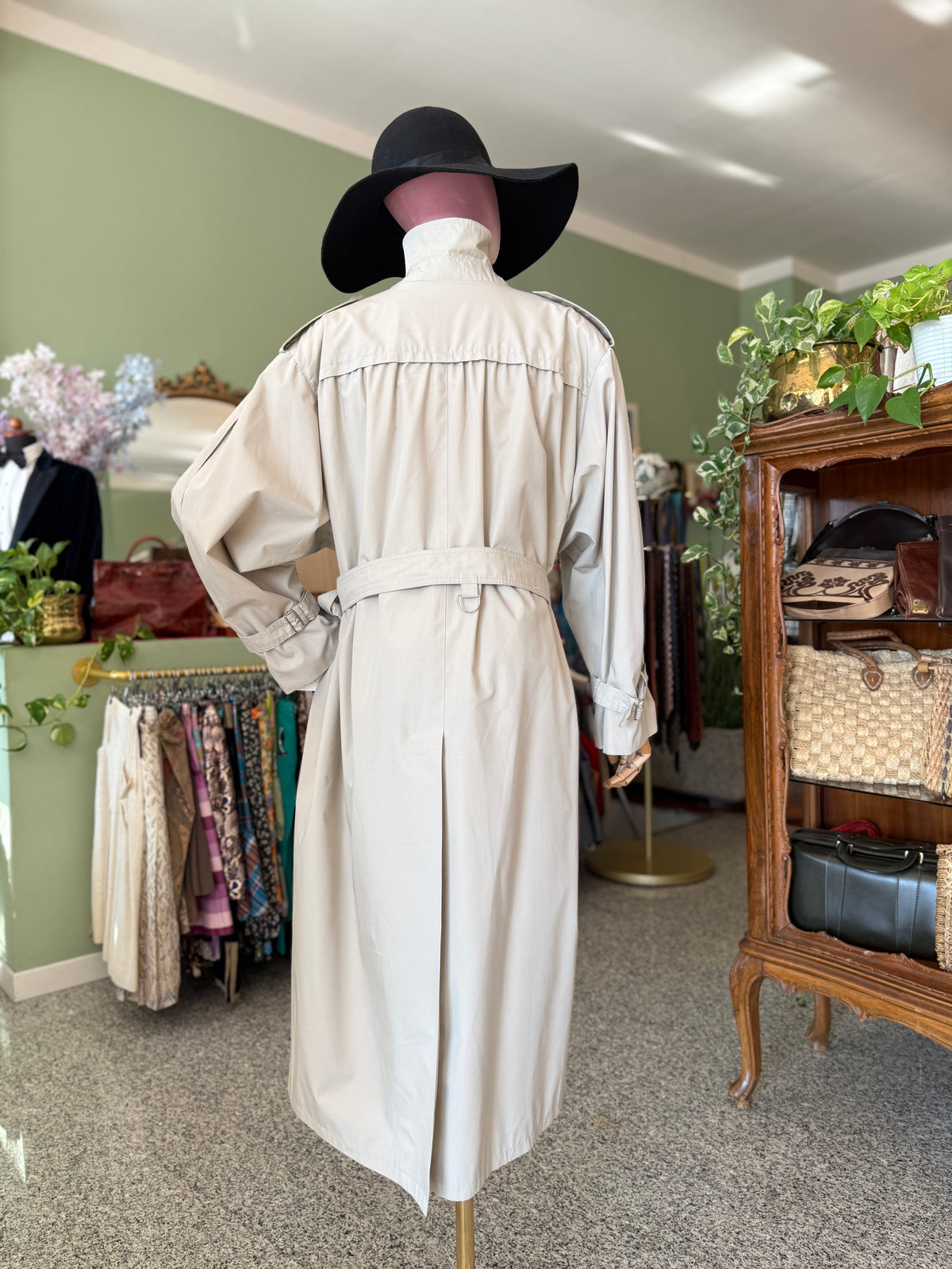 Trench anni ‘80 beige con cinturino - TG. 46-48-50