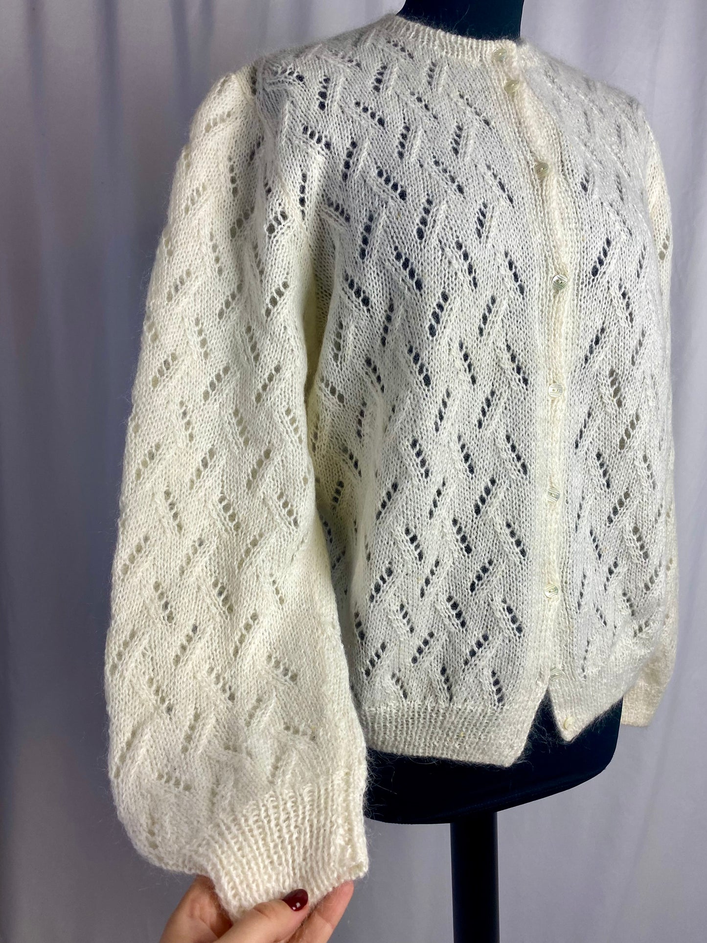 Cardigan in mohair - TG. 46/48/50