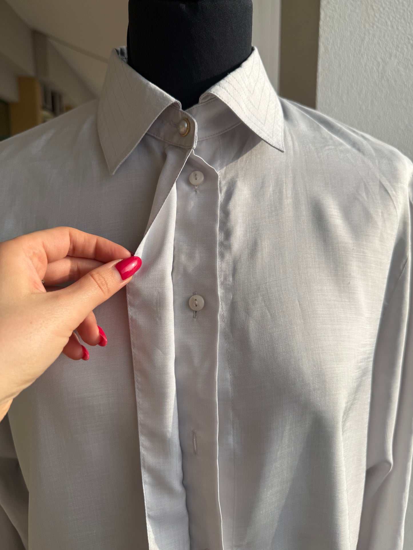 Camicia grigio perla - TG. 42