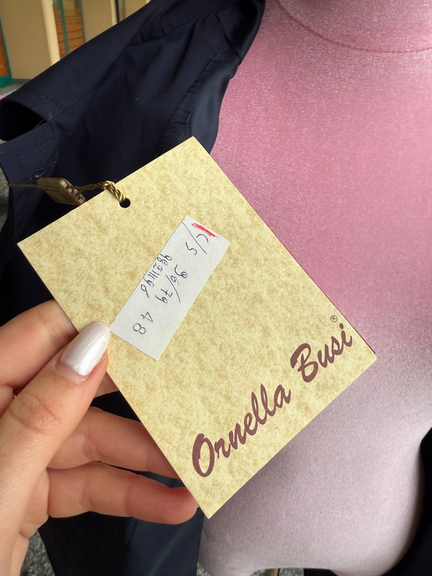 Trench anni ‘80 blu navy - TG. 50/52