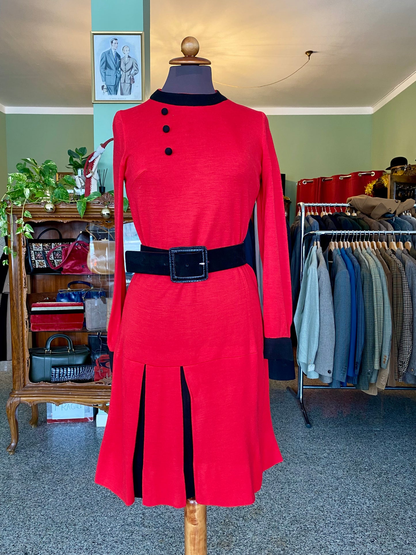 Mini dress anni ‘70 rosso - TG. 38