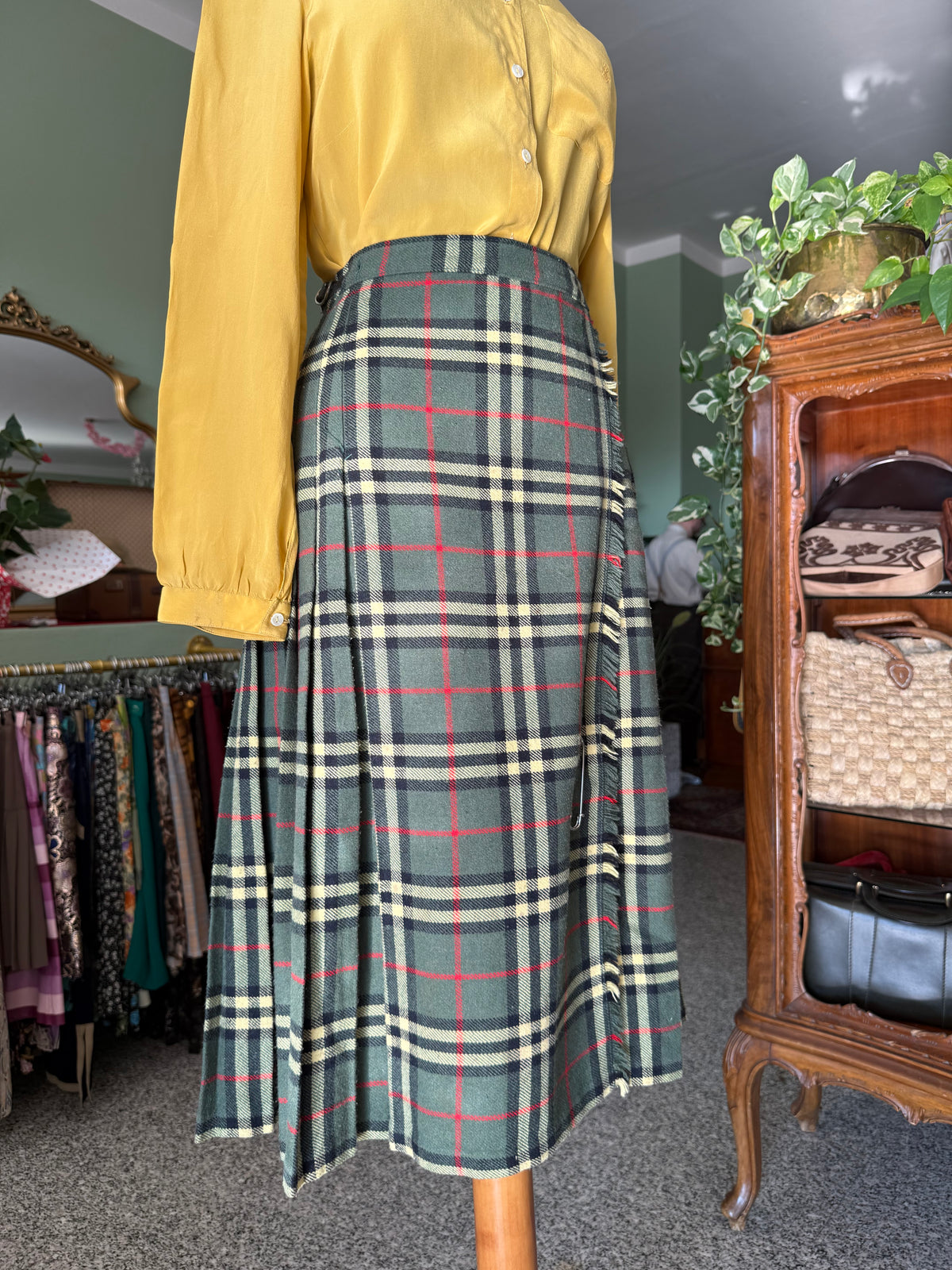 Gonna tartan verde - TG. 40