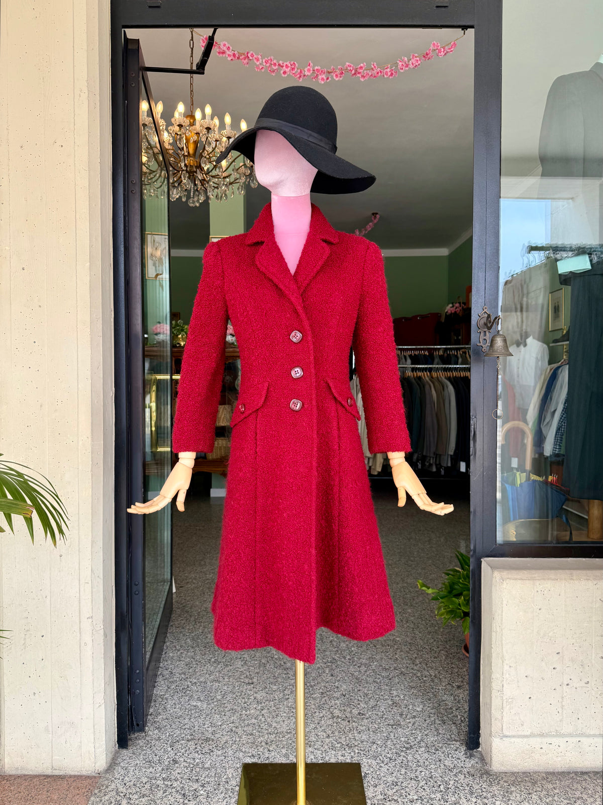 Cappotto sartoriale in bouclé di lana - TG. 40