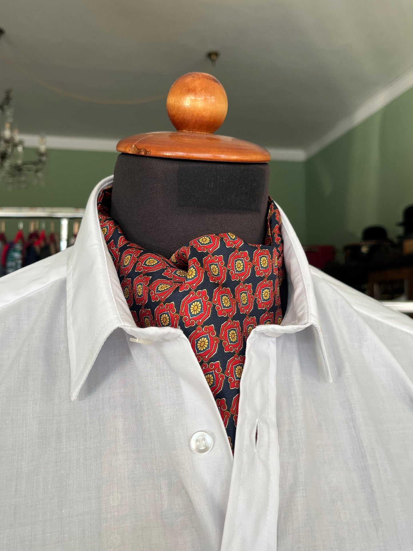 Ascot seta fantasia astratta