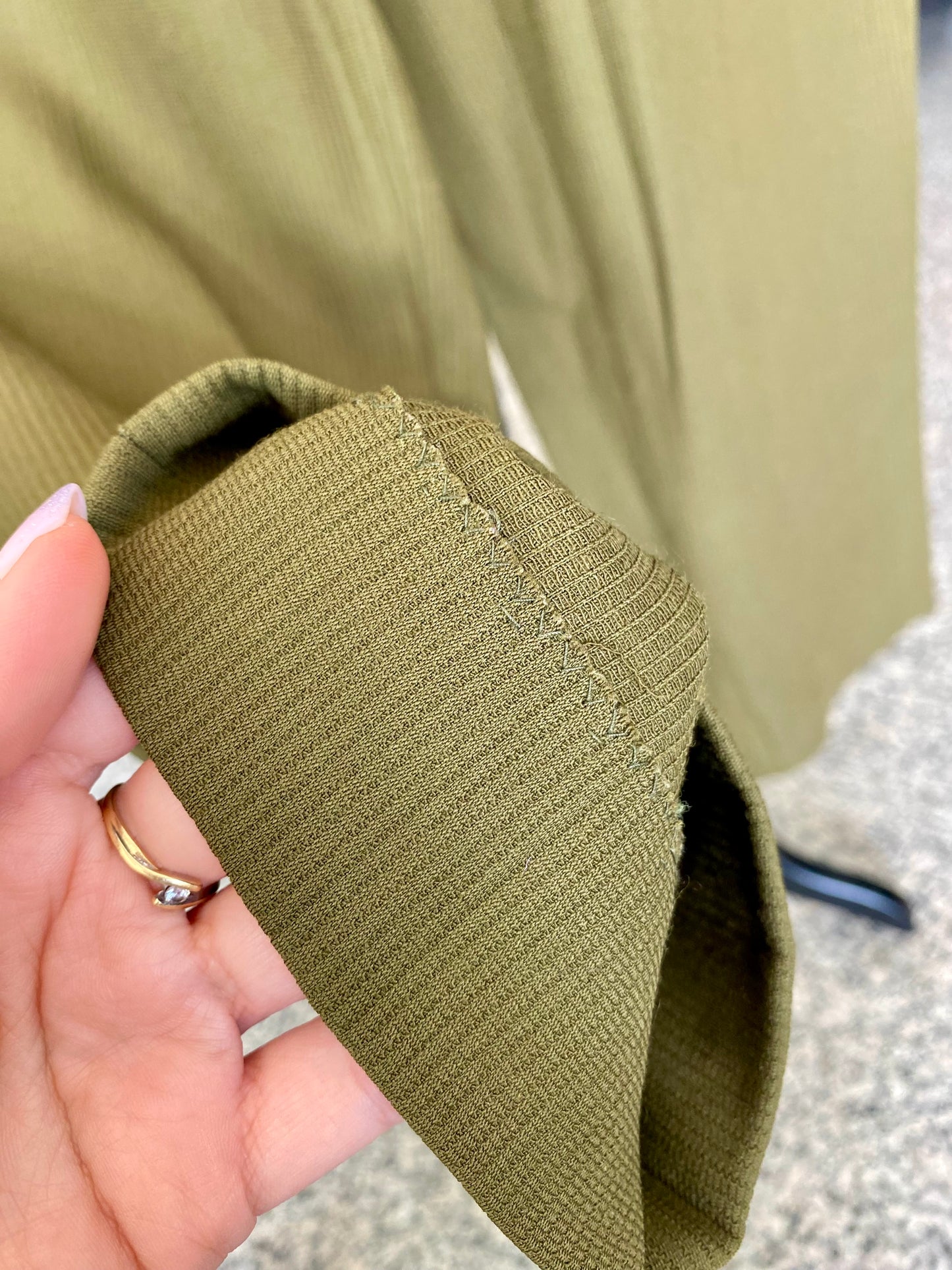 Pantaloni anni ‘80 cachi - TG. 38