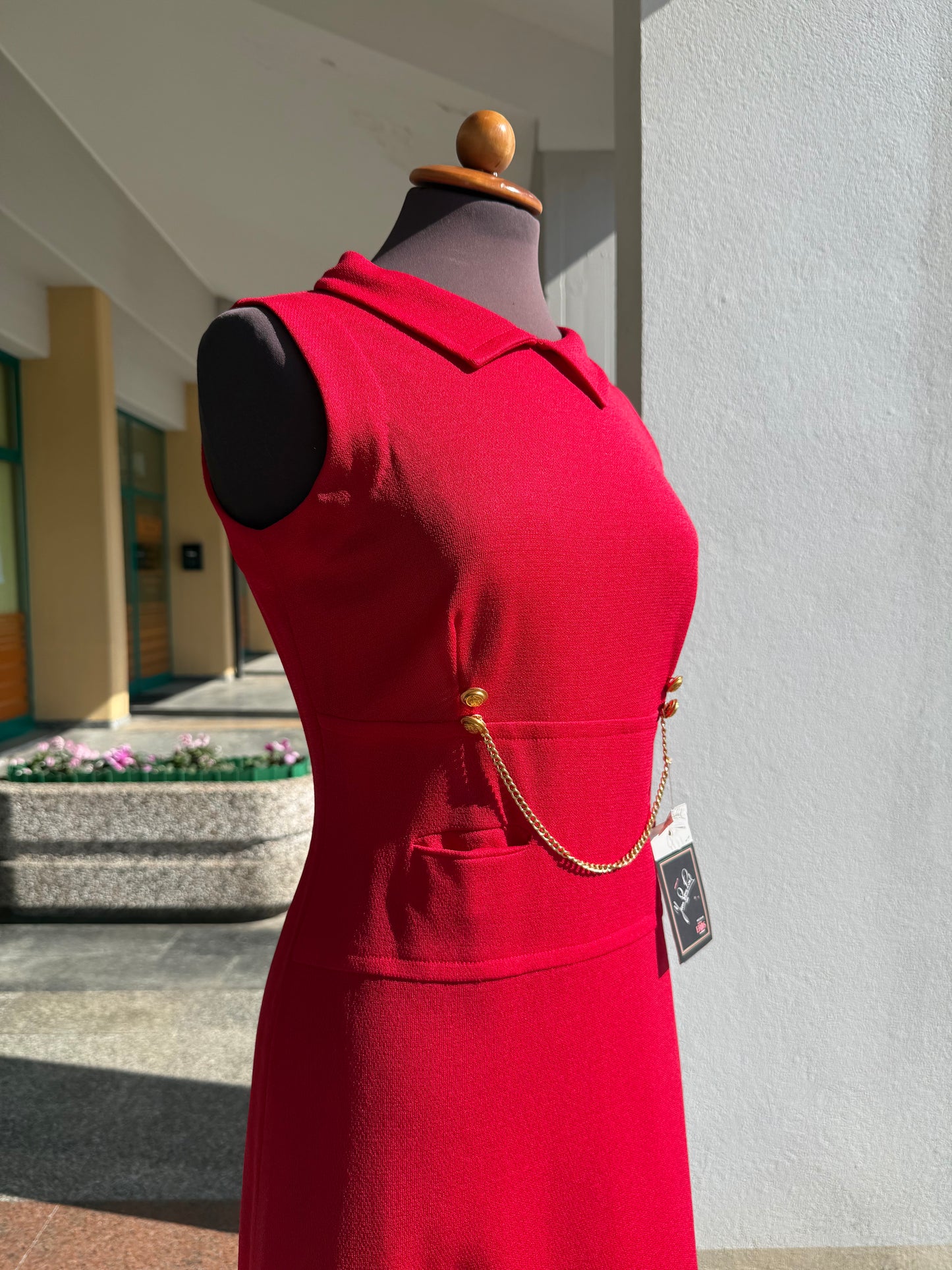 Abito anni ‘60 rosso NOS - TG. 40