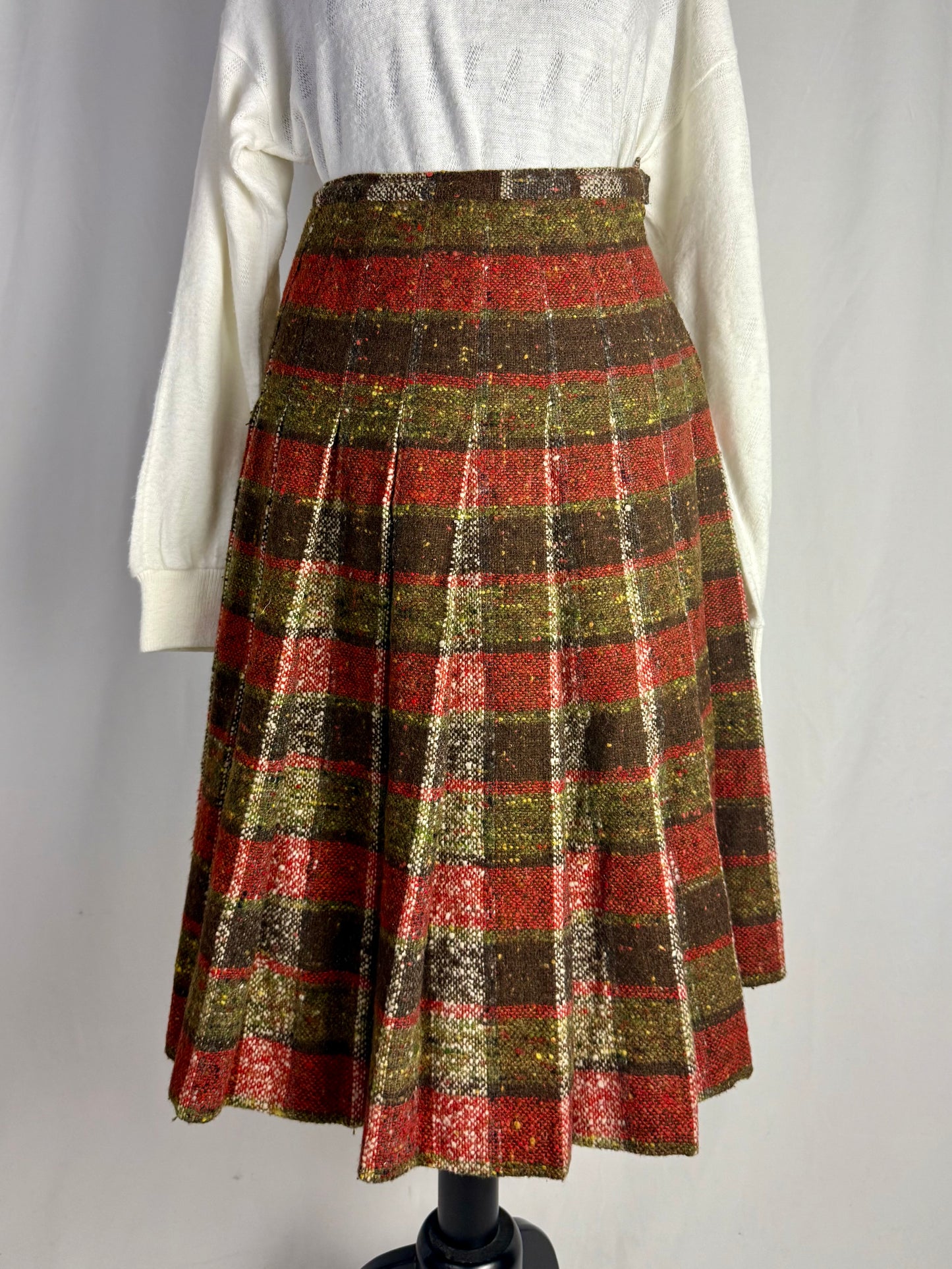 Gonna scozzese anno ‘70 in lana pesante - TG.