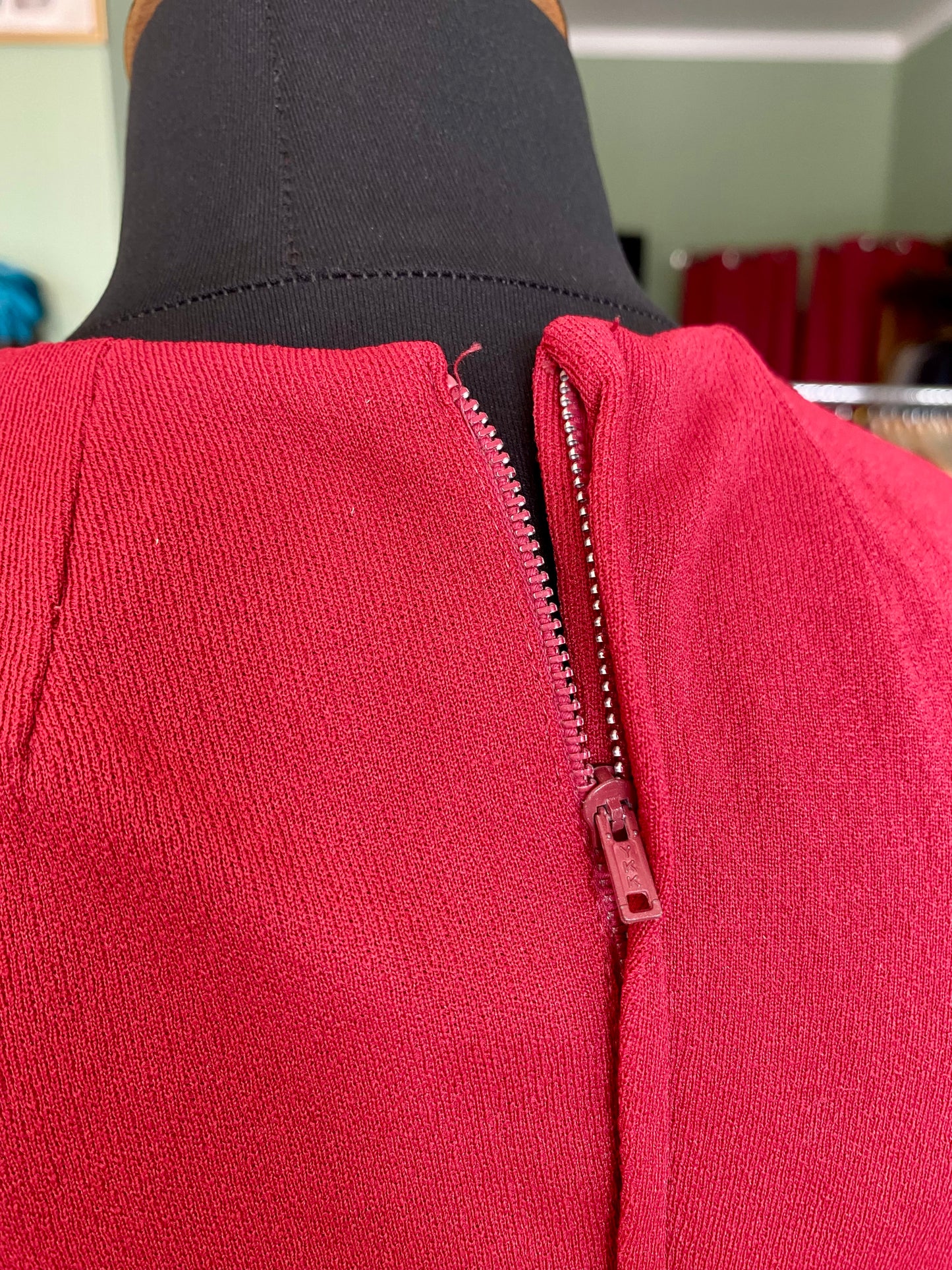 Mini dress anni ‘70 color ciliegia - TG. 38