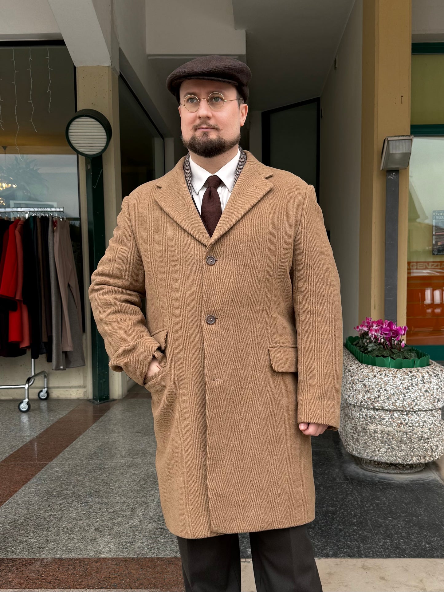 Cappotto lana anni '80 tg. 52-54