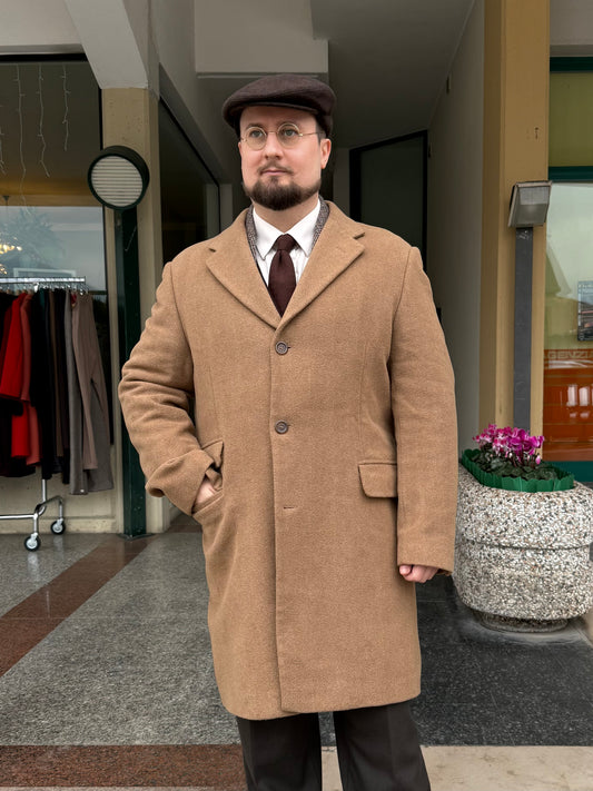 Cappotto lana anni '80 tg. 52-54